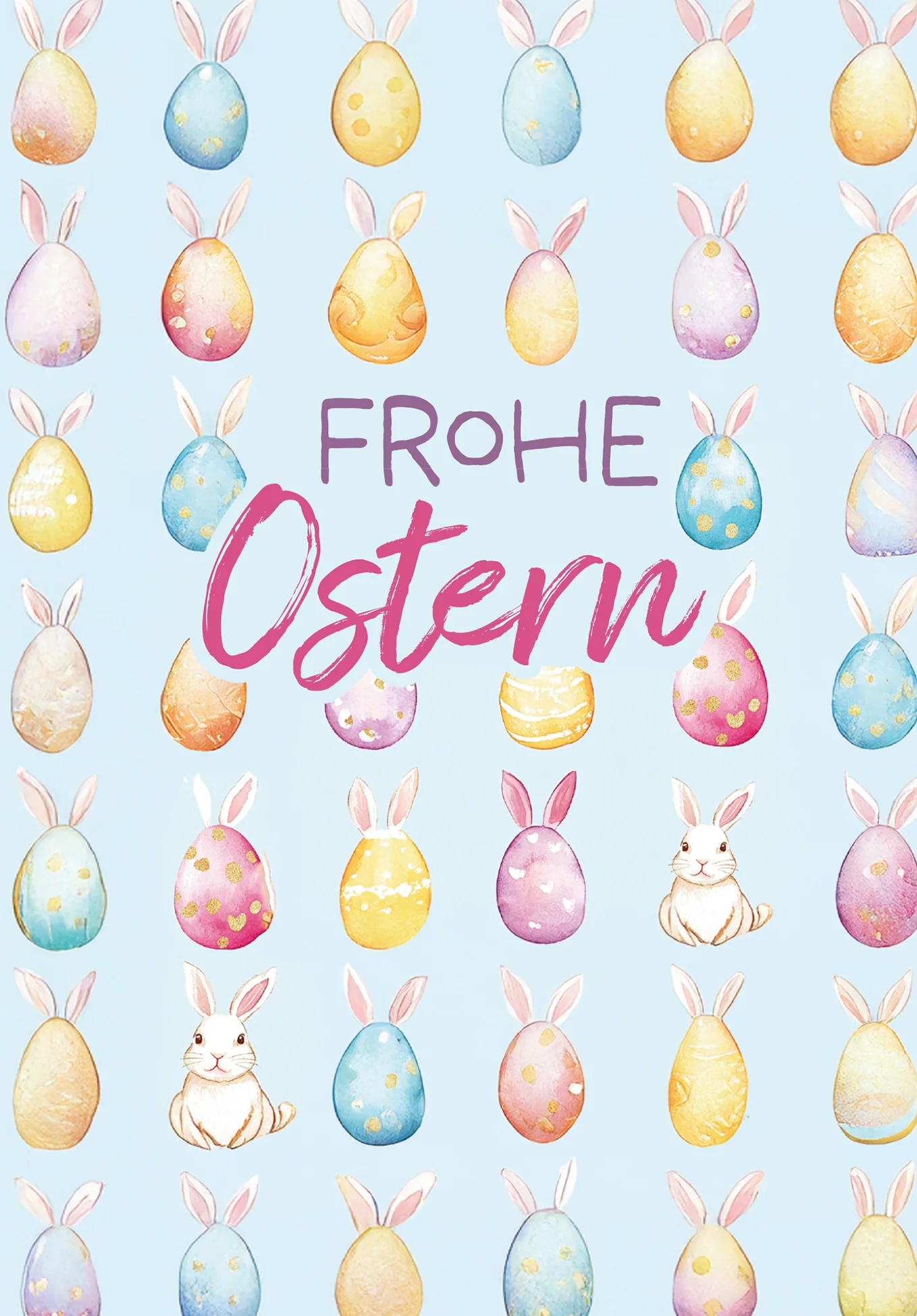 Frohe Ostern - Haseneier Muster - Image 2