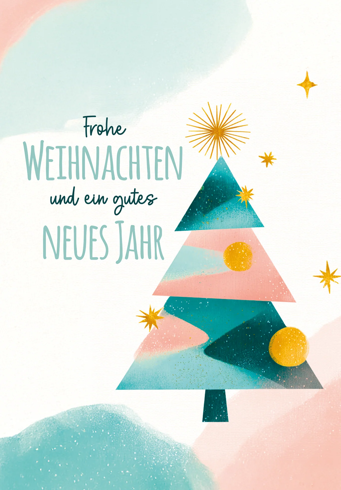 Frohe Weihnachten Neujahr - Tanne Grün Rosa - Image 2