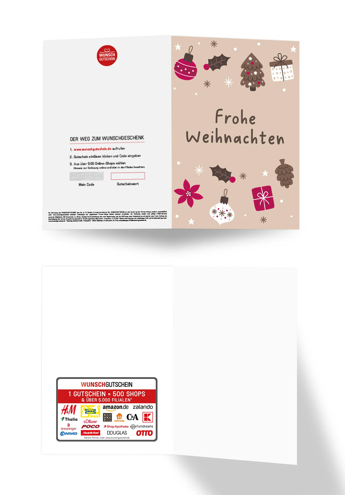 Frohe Weihnachten - Ornamente Beige - Image 3