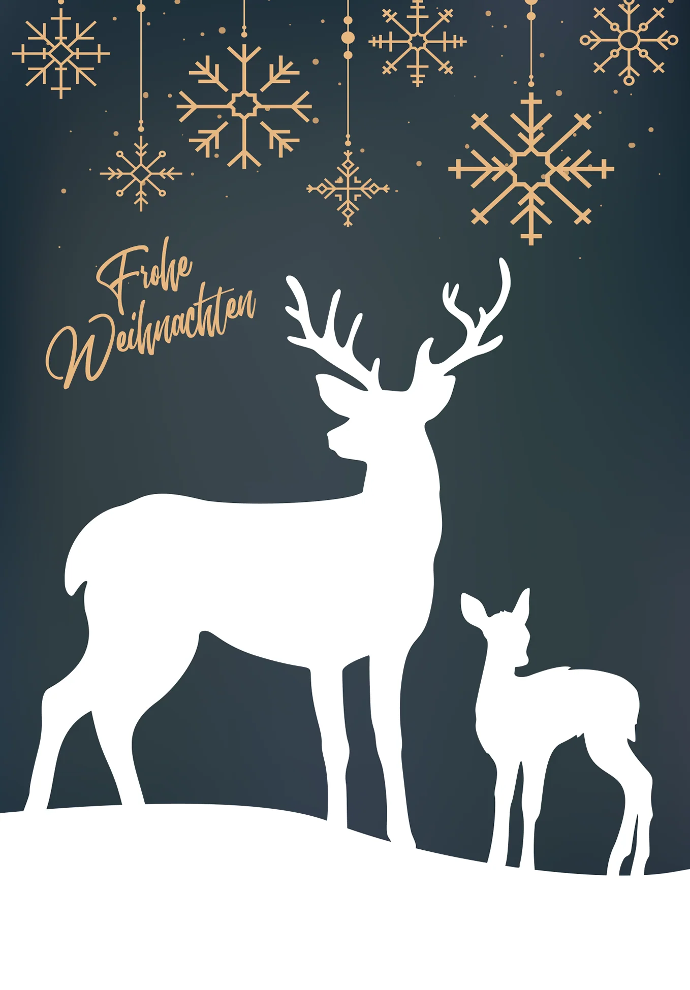 Frohe Weihnachten - Rentier Grün PDF - Image 2