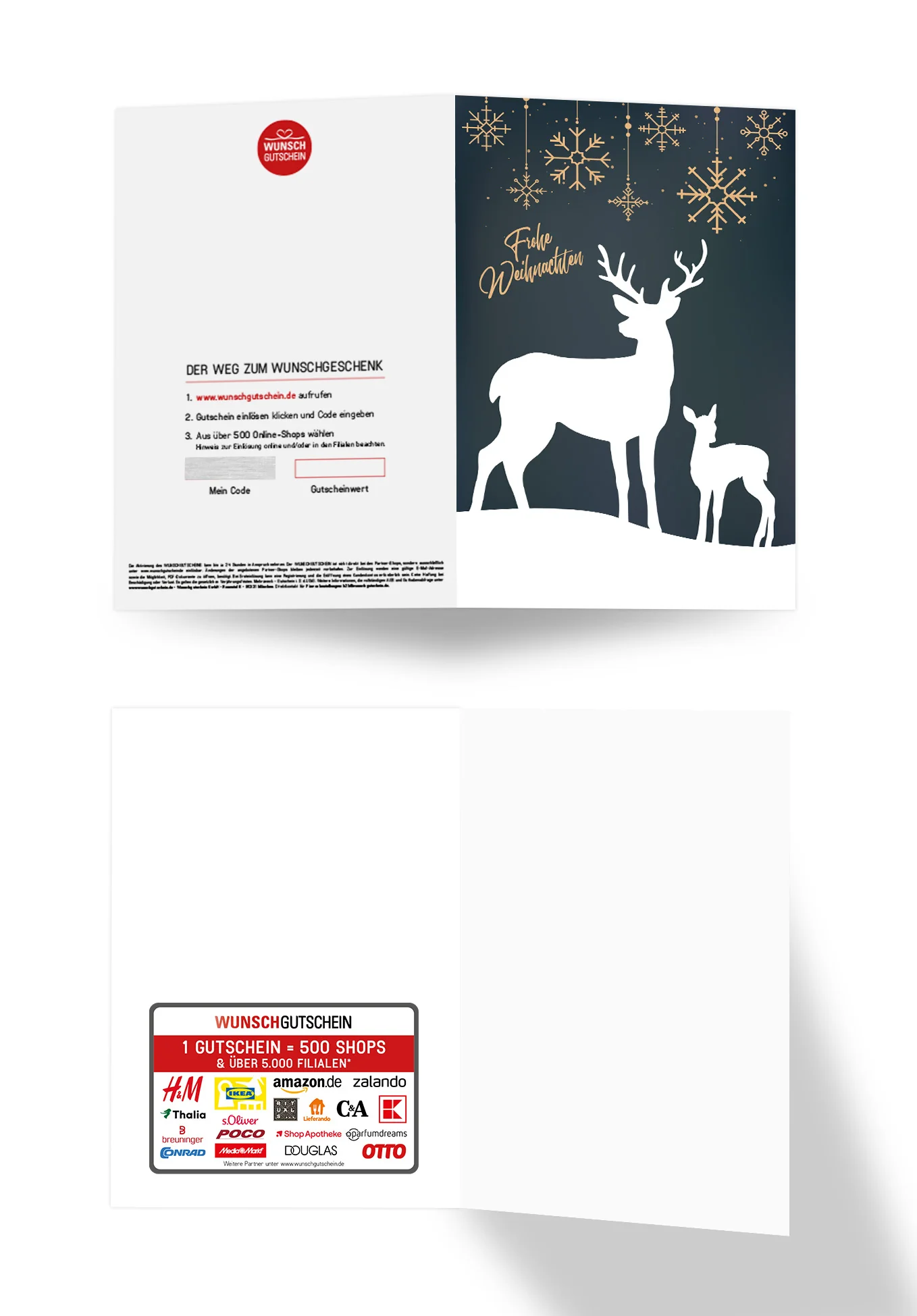 Frohe Weihnachten - Rentier Grün PDF - Image 3