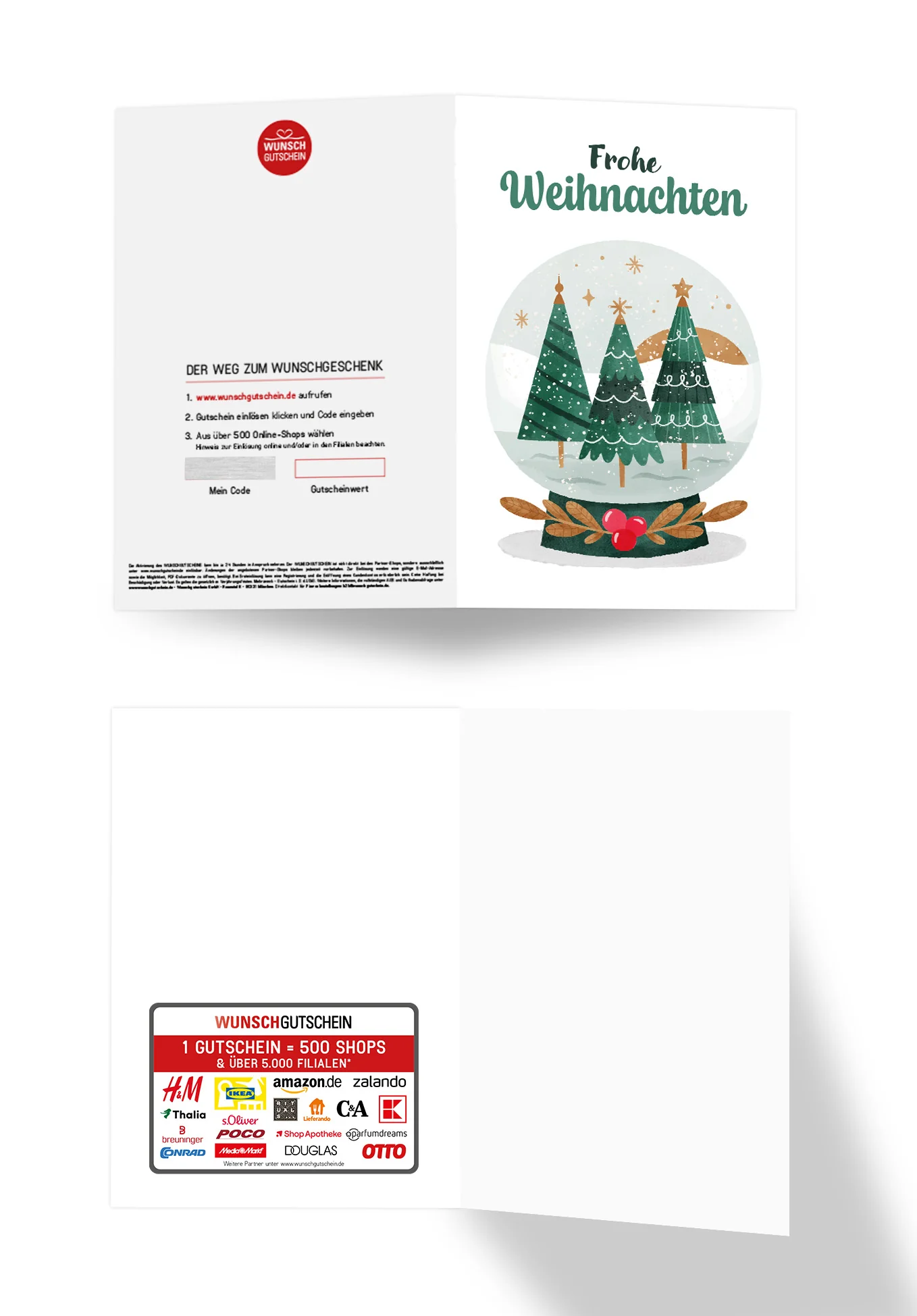 Frohe Weihnachten - Schneekugel Bäume - Image 3