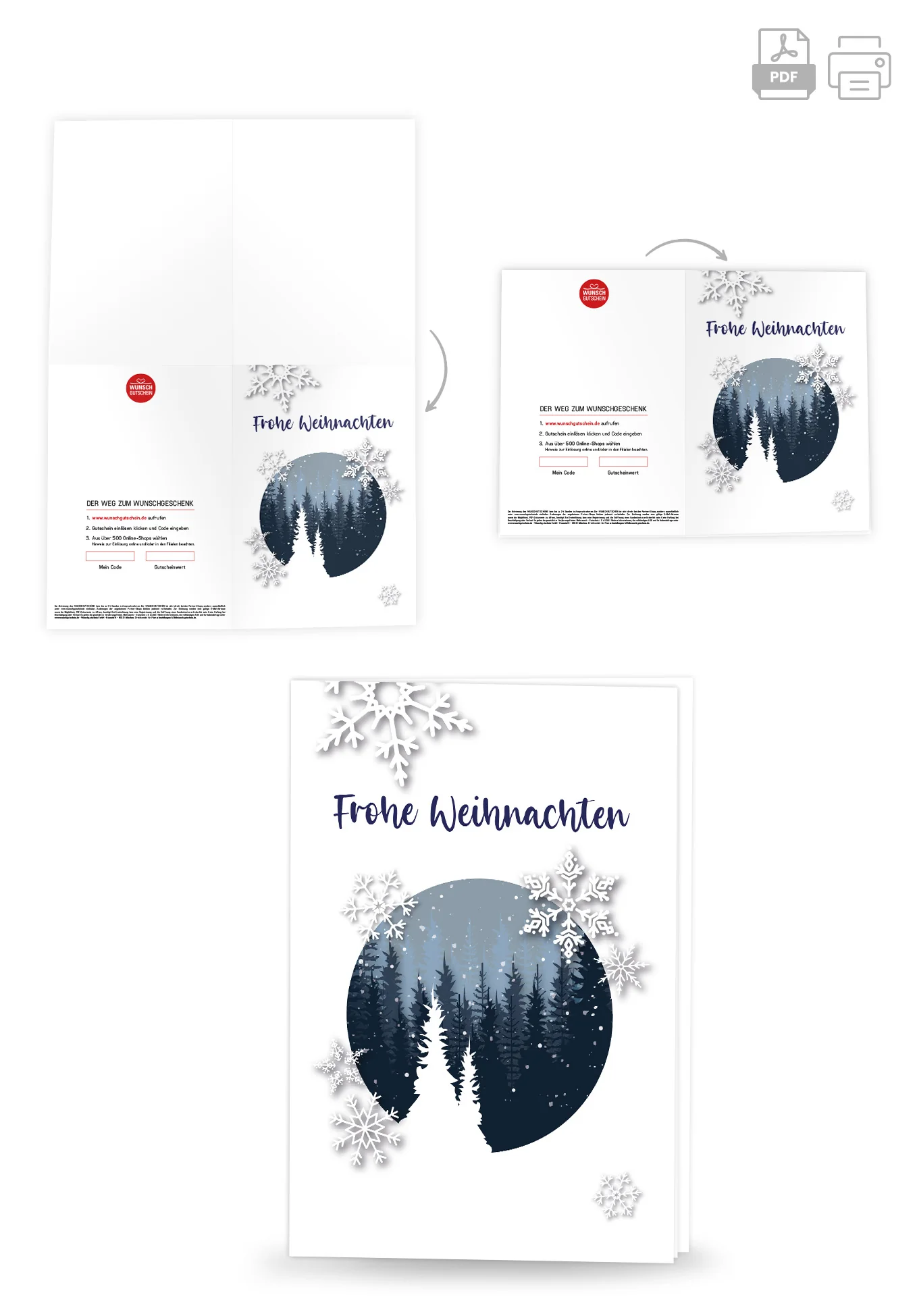 Frohe Weihnachten - Schneekugel PDF - Image 4