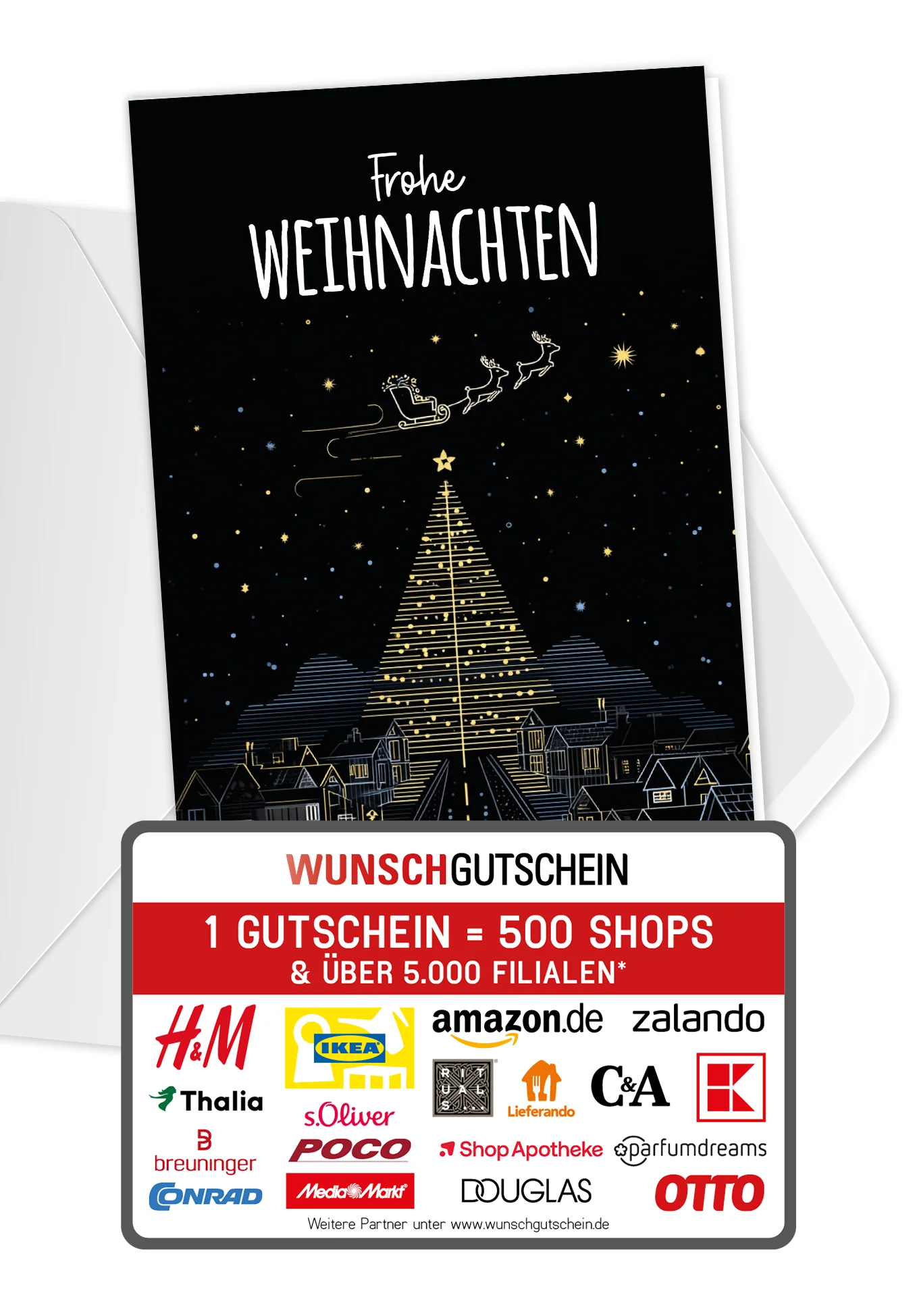 Frohe Weihnachten - Stadt Tannenbaum PDF