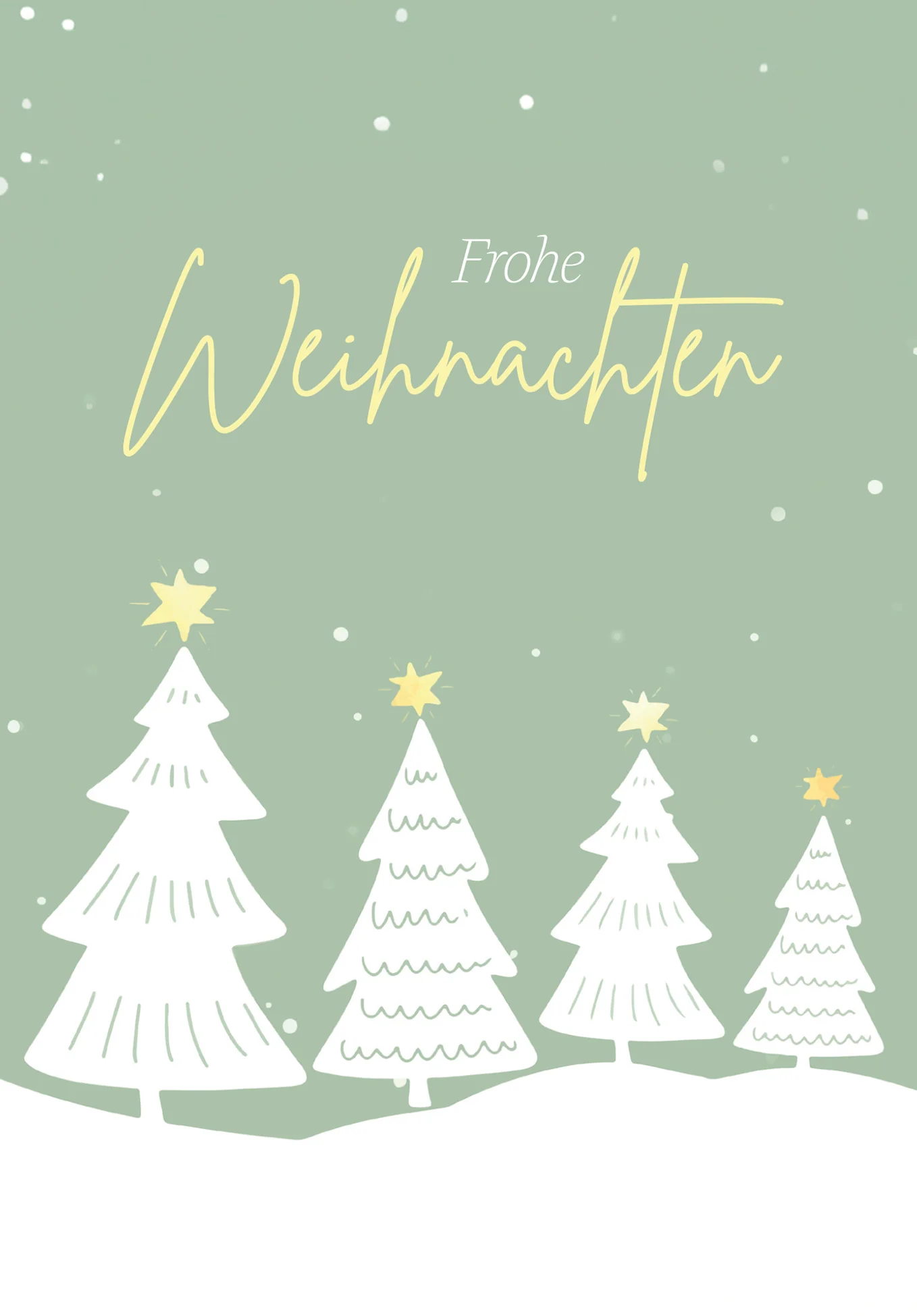 Frohe Weihnachten - Tannen Grün Gelb PDF - Image 2