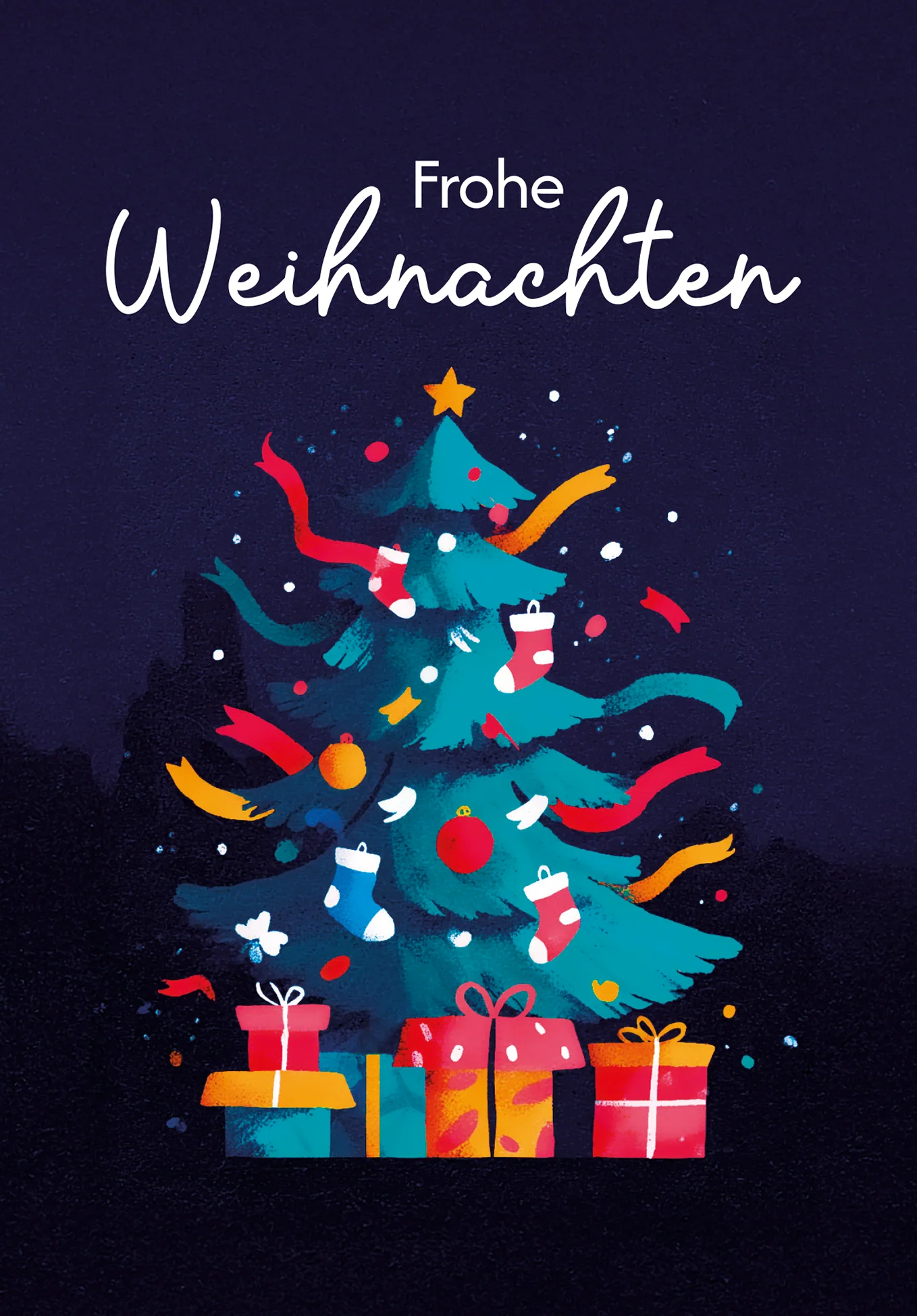 Frohe Weihnachten - Tannenbaum Bunt - Image 2