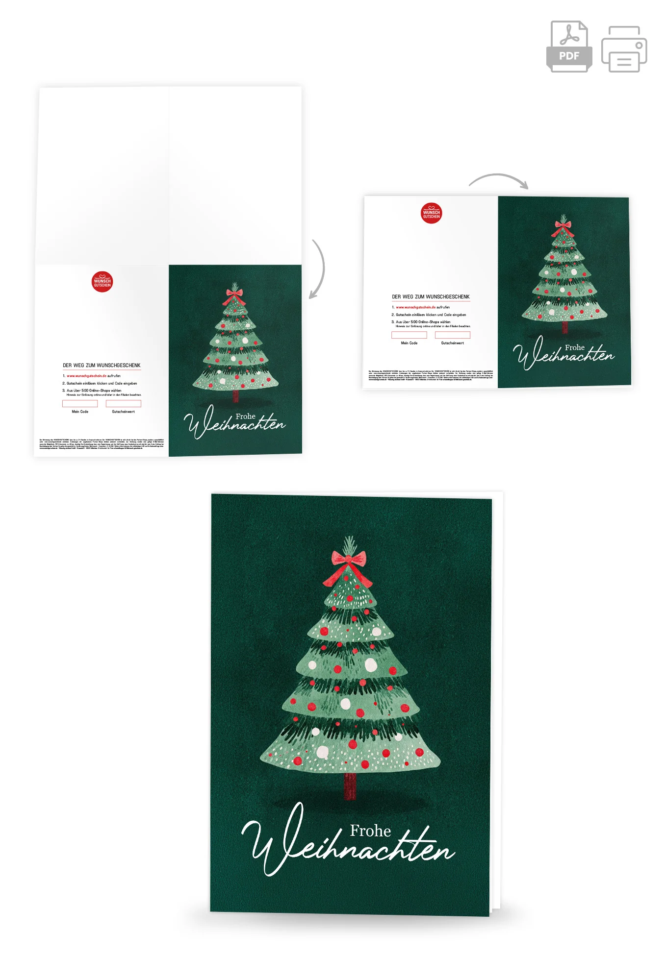 Frohe Weihnachten - Tannenbaum Grün PDF - Image 4