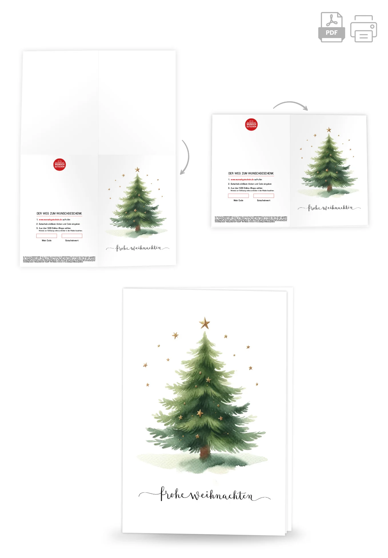 Frohe Weihnachten - Tannenbaum Sterne - Image 4
