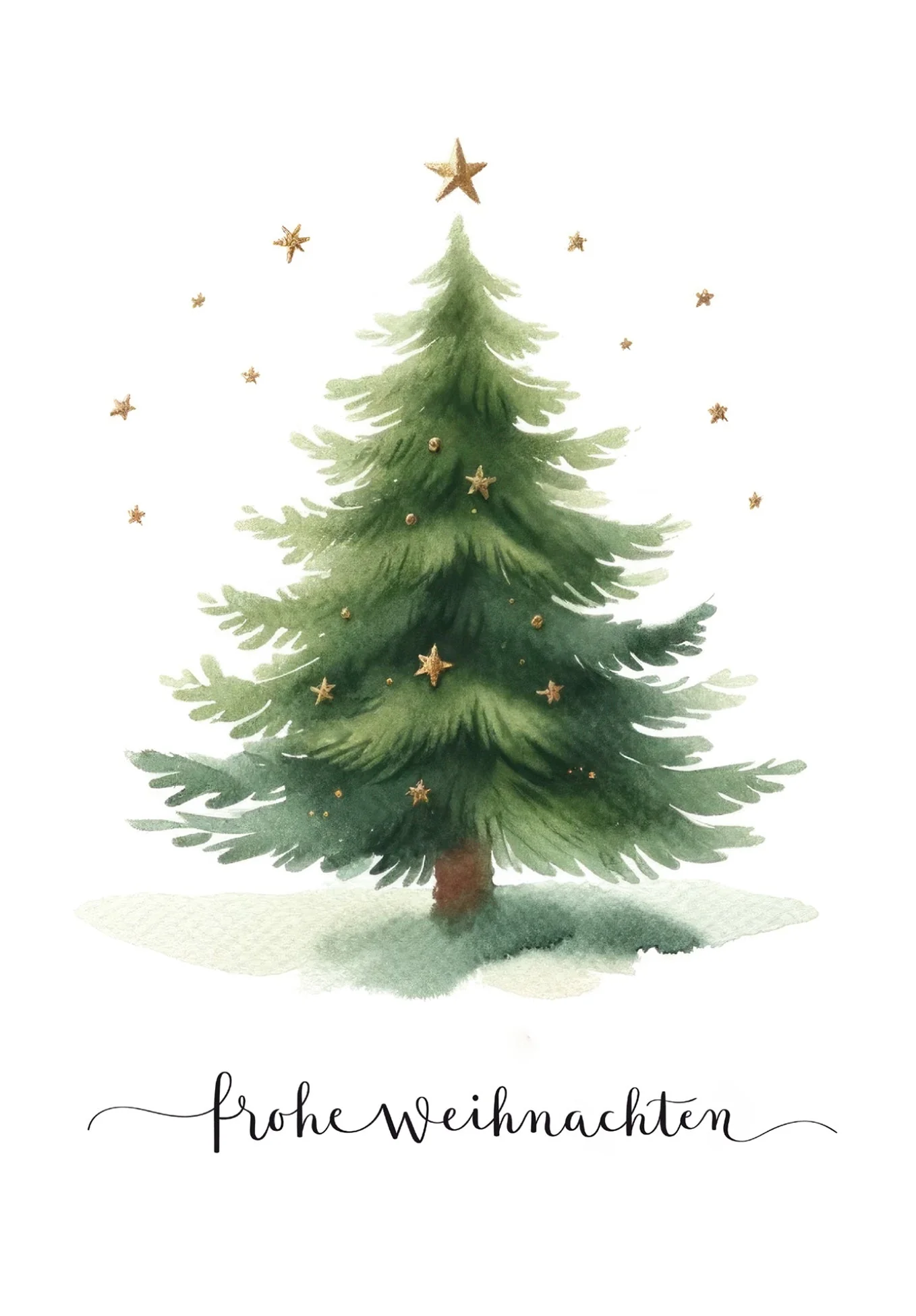 Frohe Weihnachten - Tannenbaum Sterne PDF - Image 2