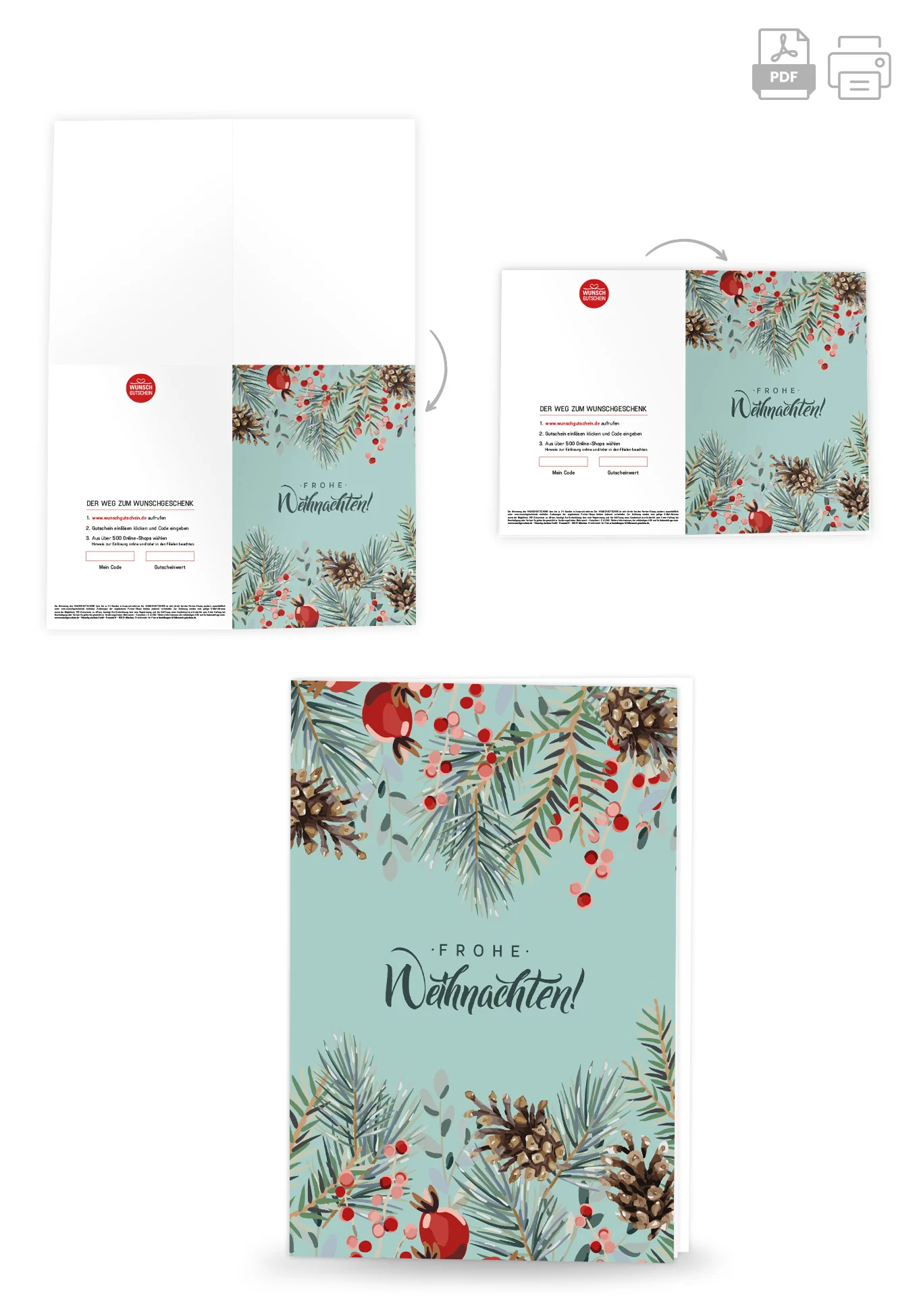 Frohe Weihnachten - Tannenzapfen PDF - Image 4