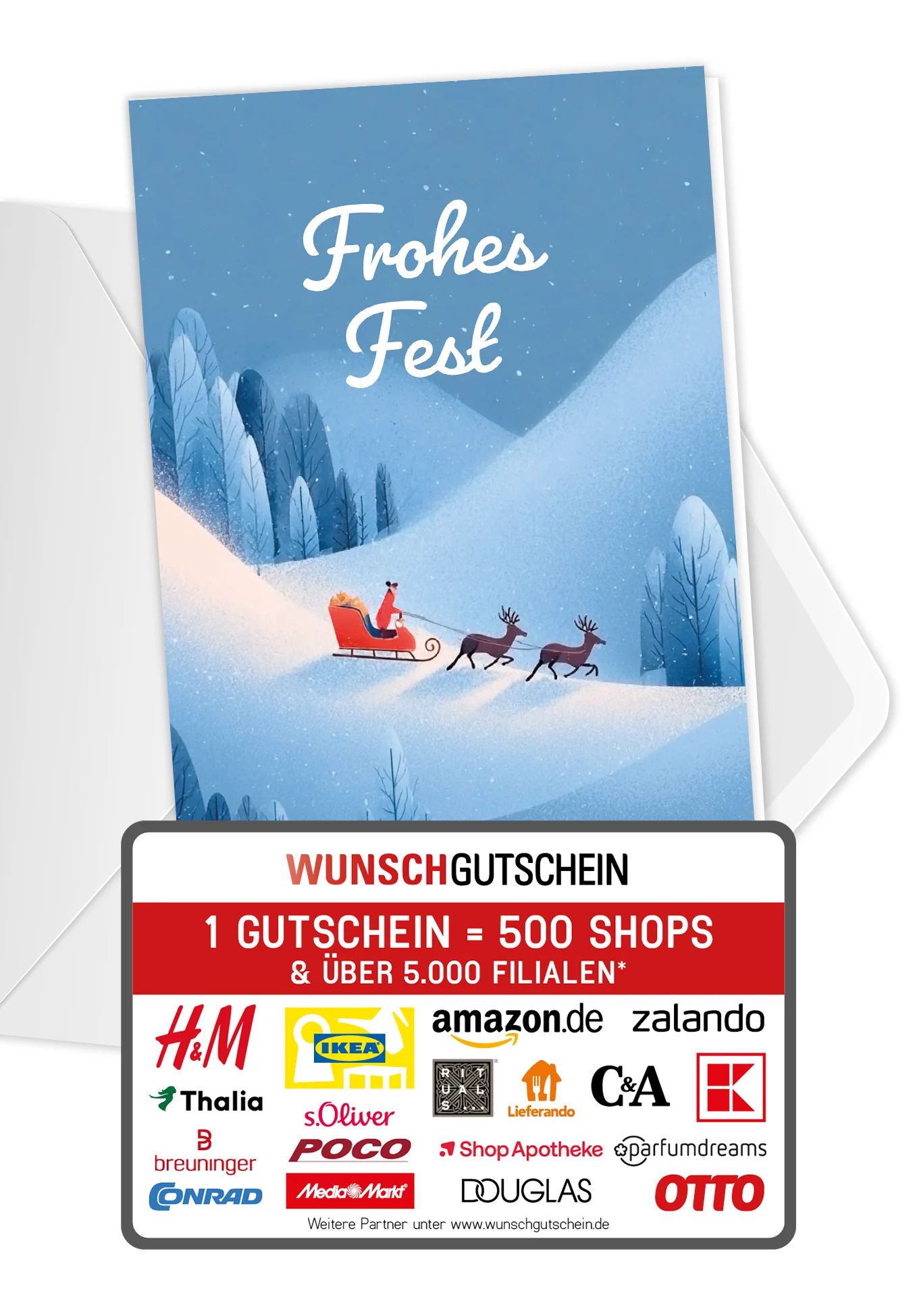 Frohes Fest - Schlitten Weihnachtsmann PDF