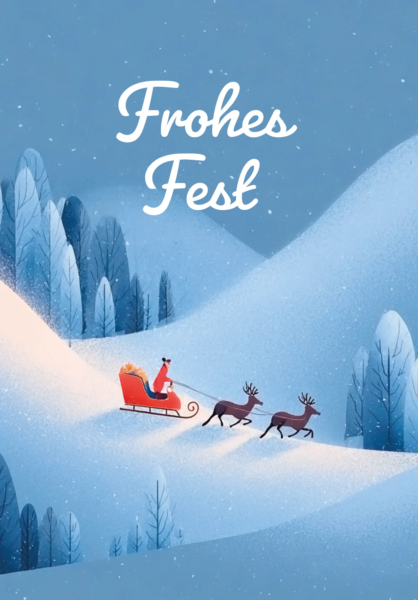 Frohes Fest - Schlitten Weihnachtsmann PDF - Image 2