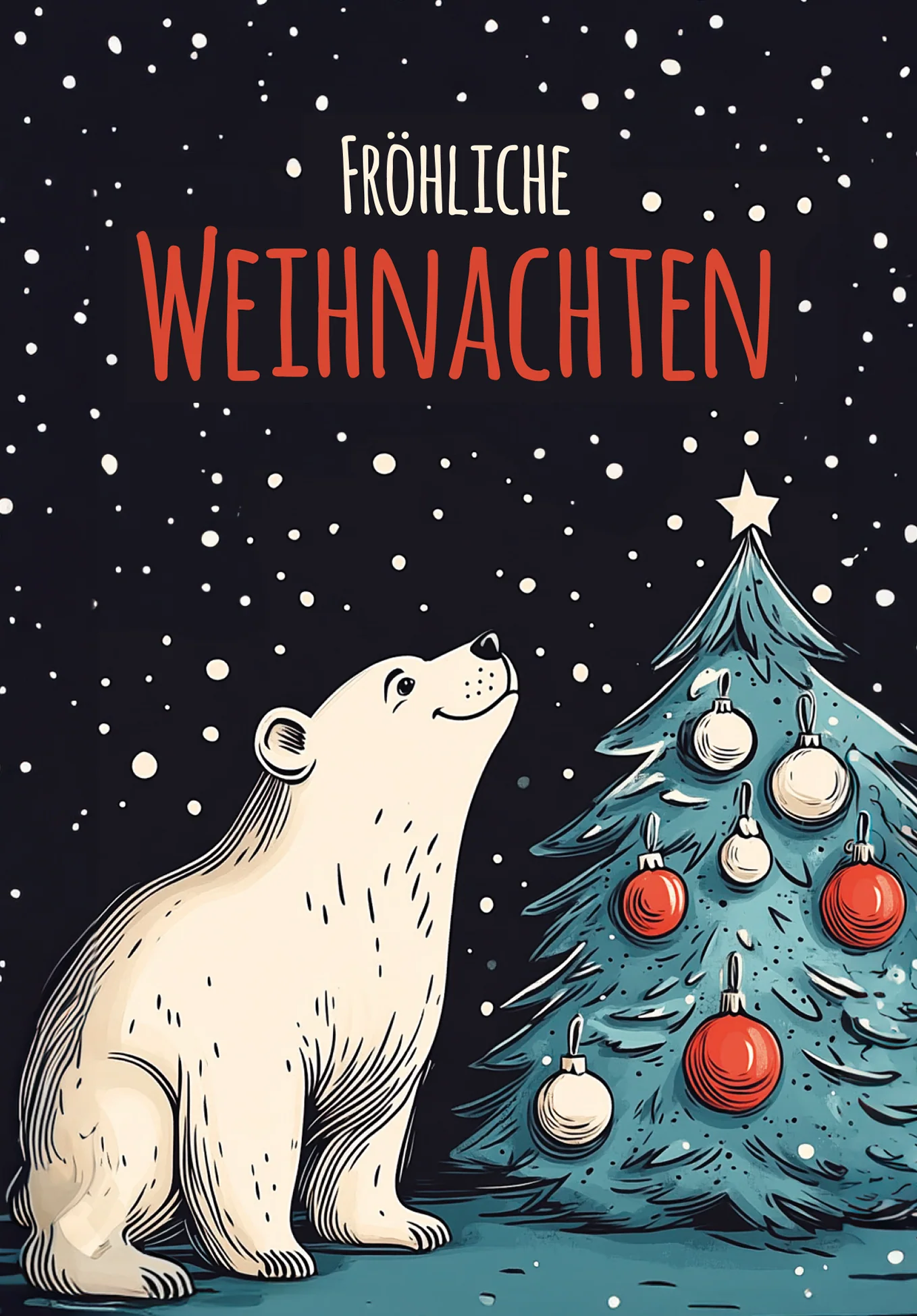 Fröhliche Weihnachten - Eisbär - Image 2