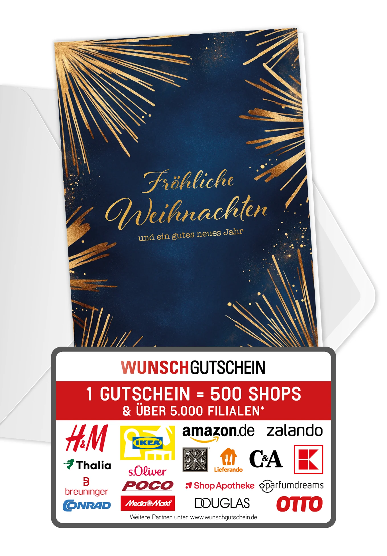 Fröhliche Weihnachten - Feuerwerk