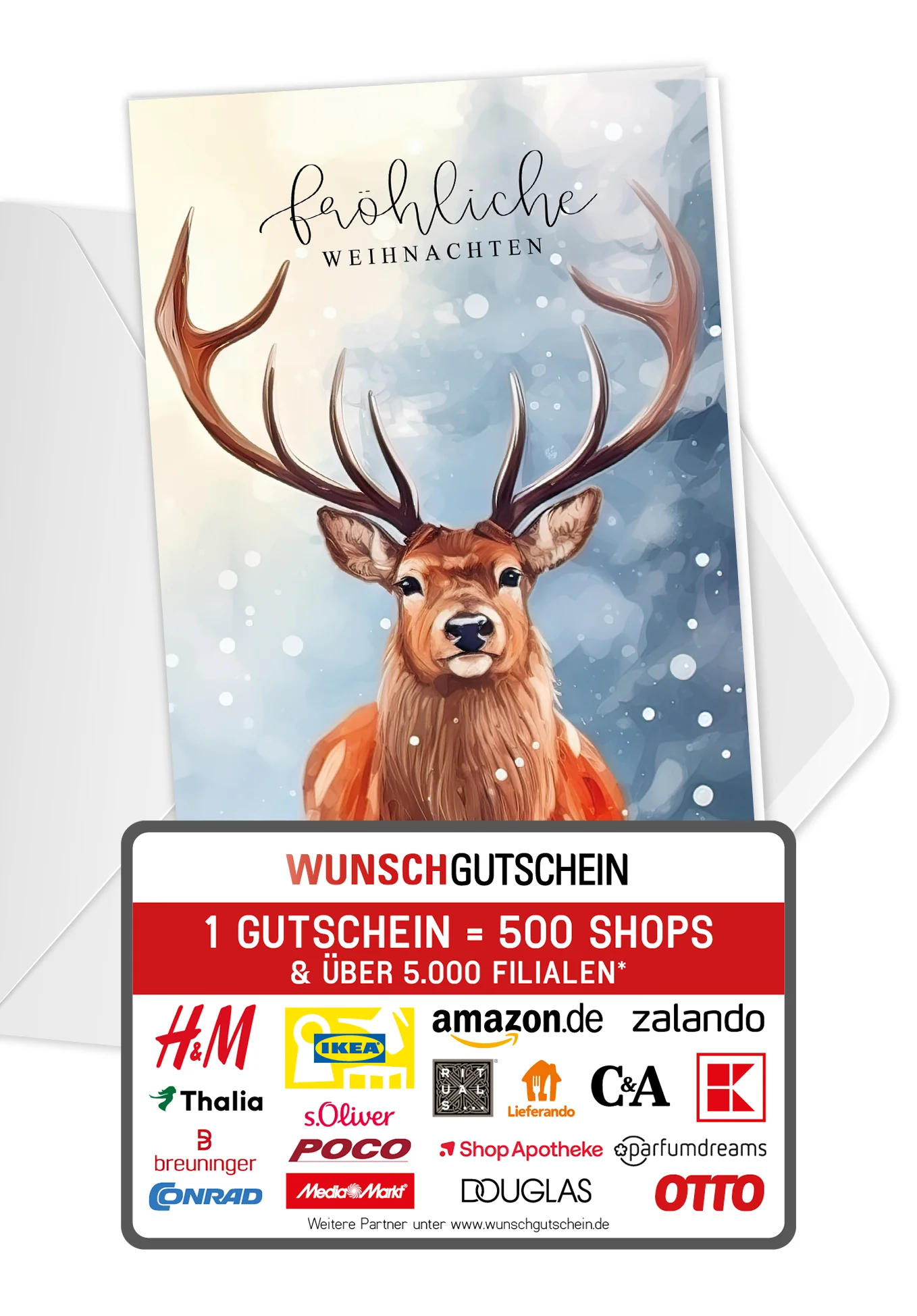 Fröhliche Weihnachten - Hirsch
