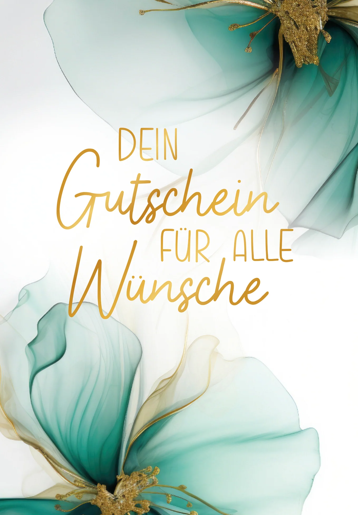 Für alle Wünsche - Blumen Grün Gold PDF - Image 2