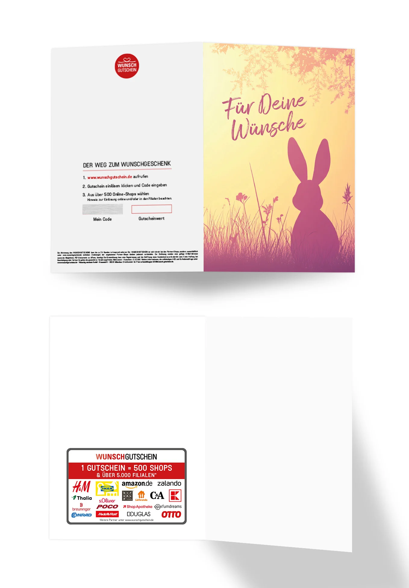 Für Deine Wünsche - Hase Silhouette - Image 3