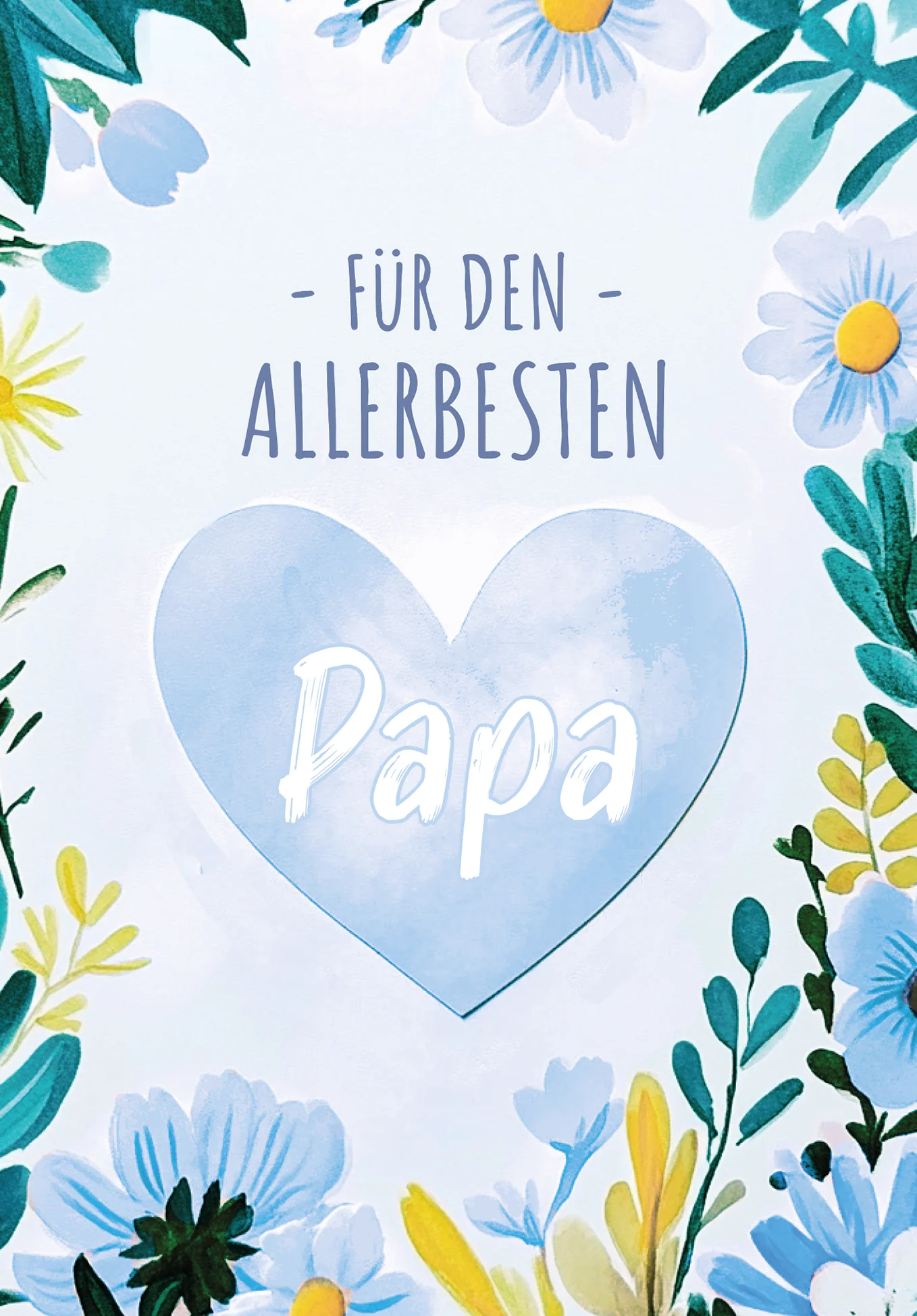 Für den allerbesten Papa - Herz Blumen - Image 2