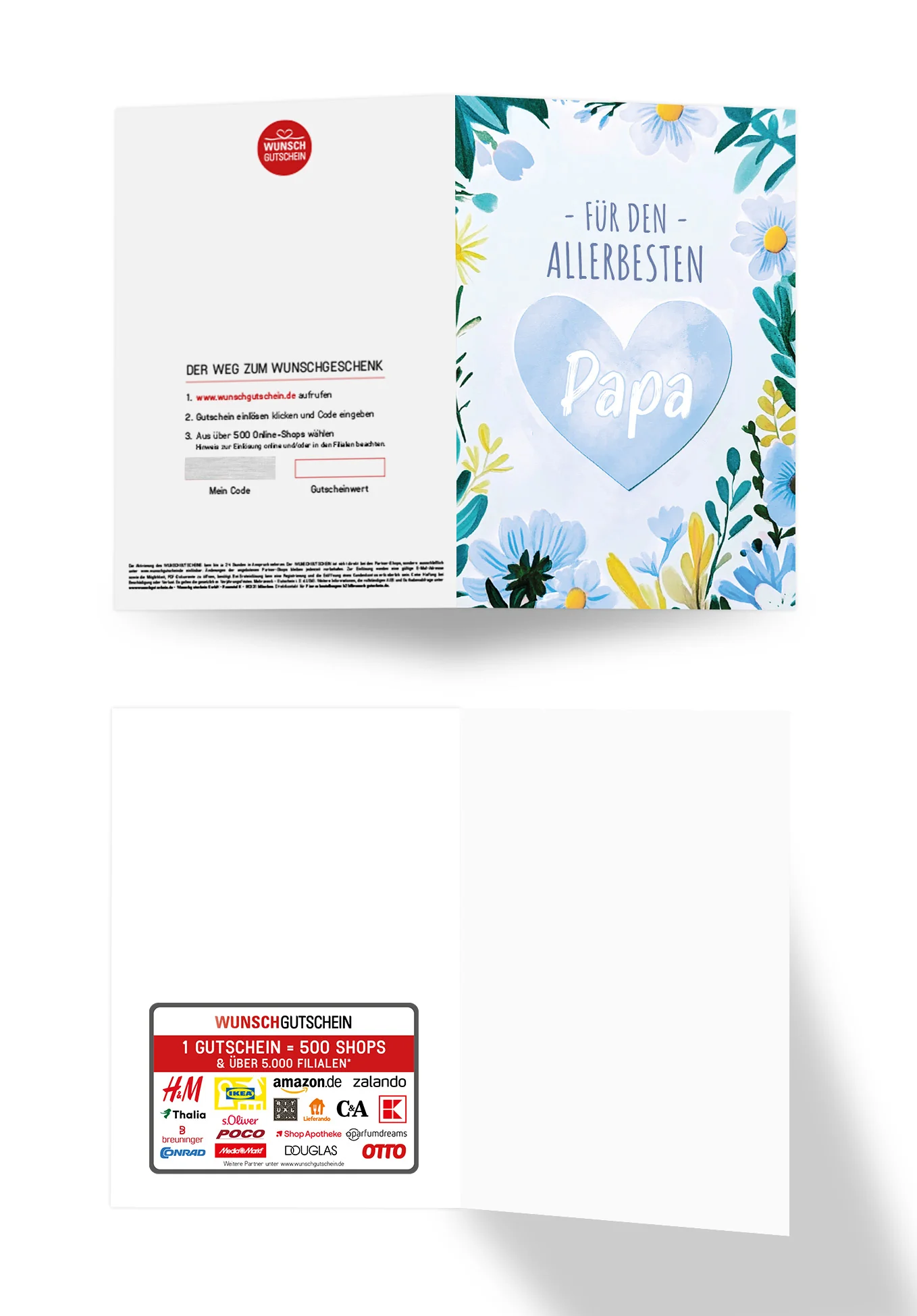 Für den allerbesten Papa - Herz Blumen PDF - Image 3