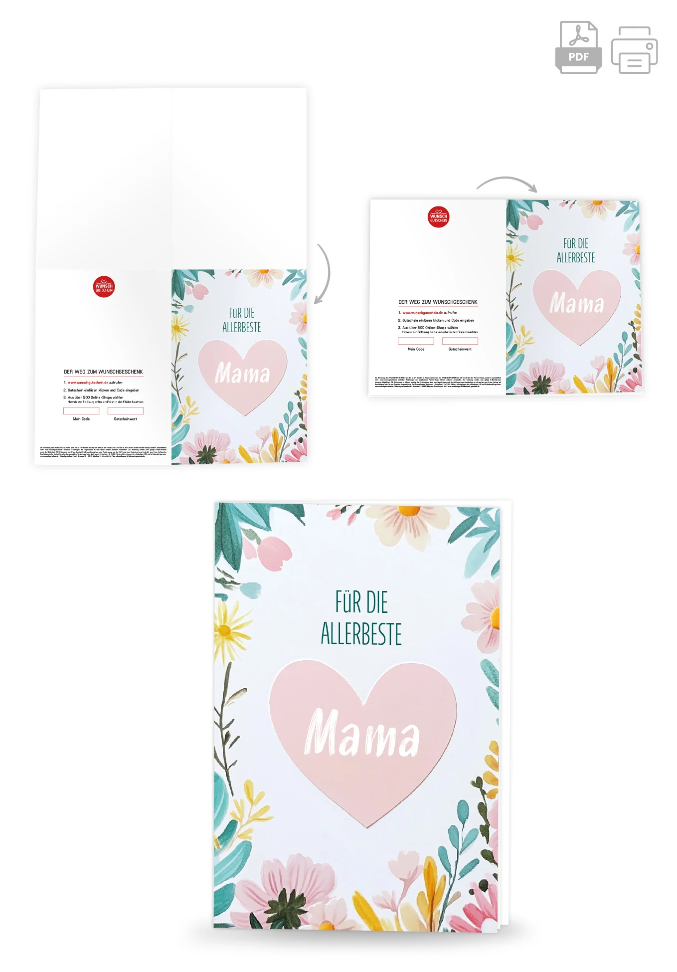 Für die allerbeste Mama - Herz PDF - Image 4
