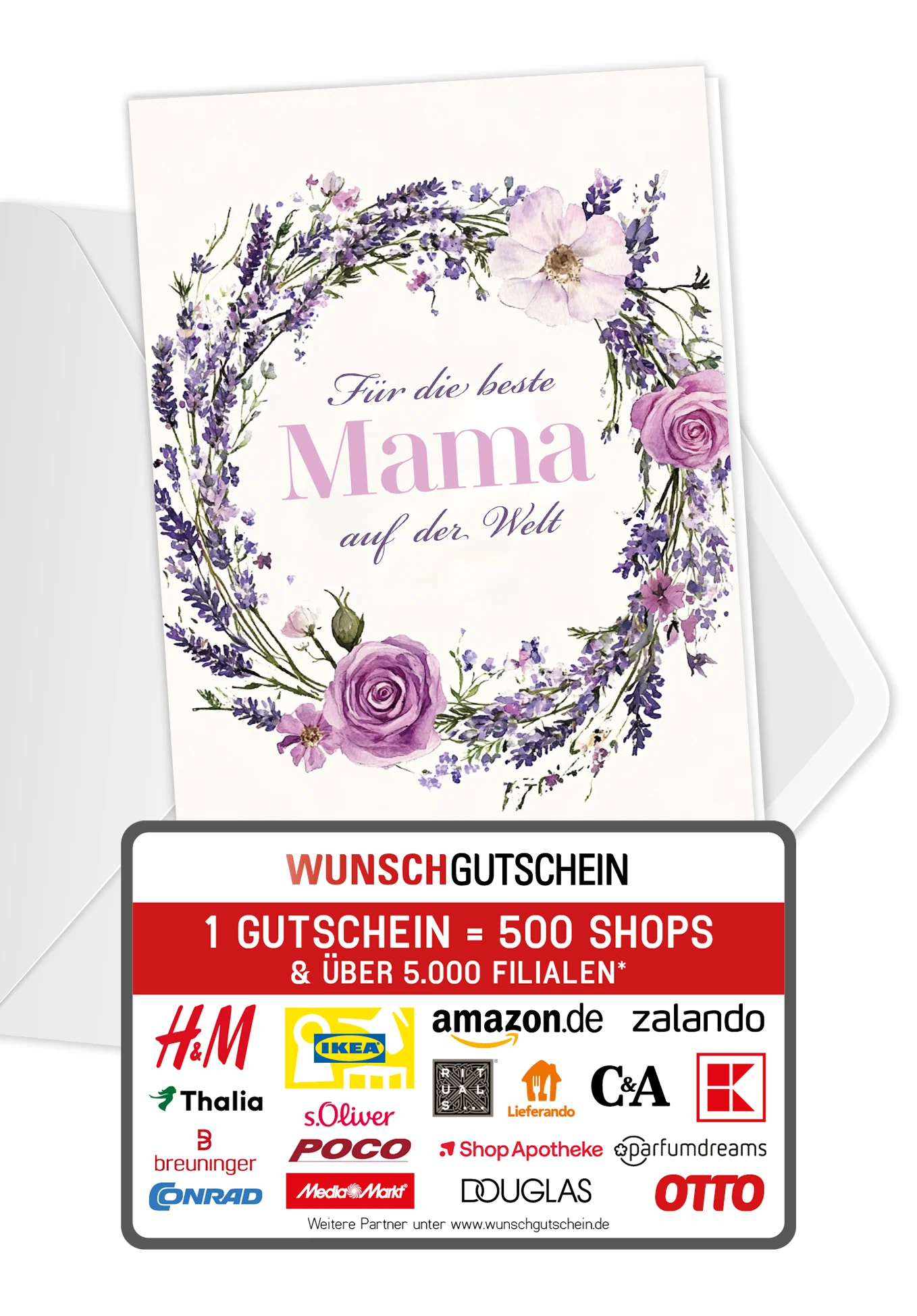 Für die beste Mama - Blumenkranz Lila