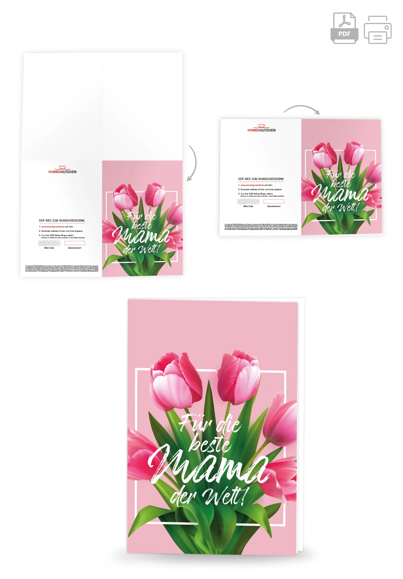 Für die beste Mama - Pinke Tulpen - Image 4