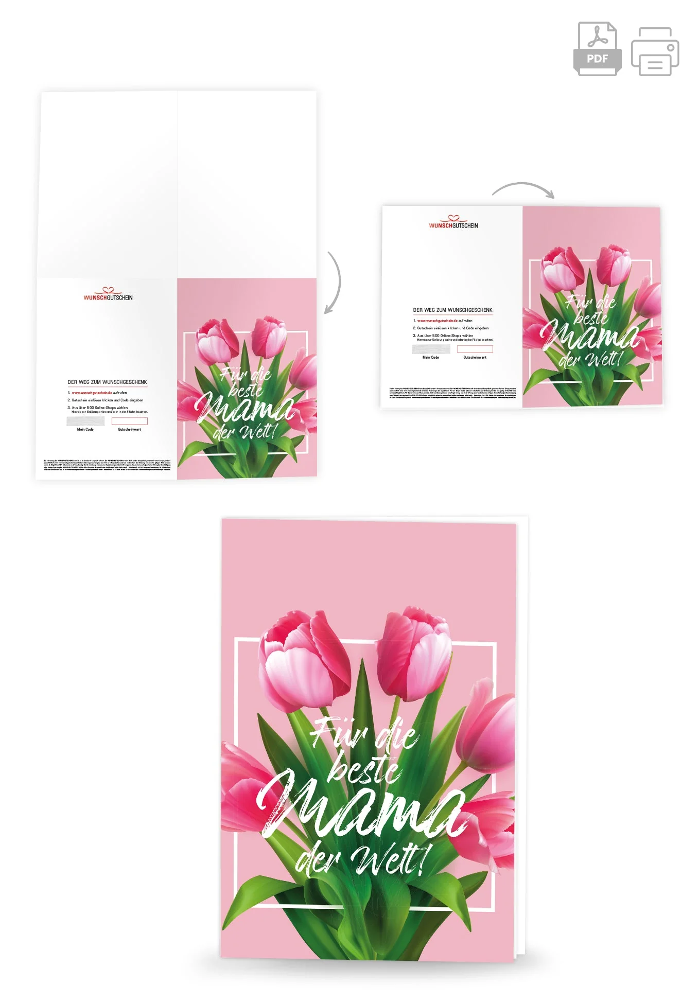 Für die beste Mama - Pinke Tulpen PDF - Image 4