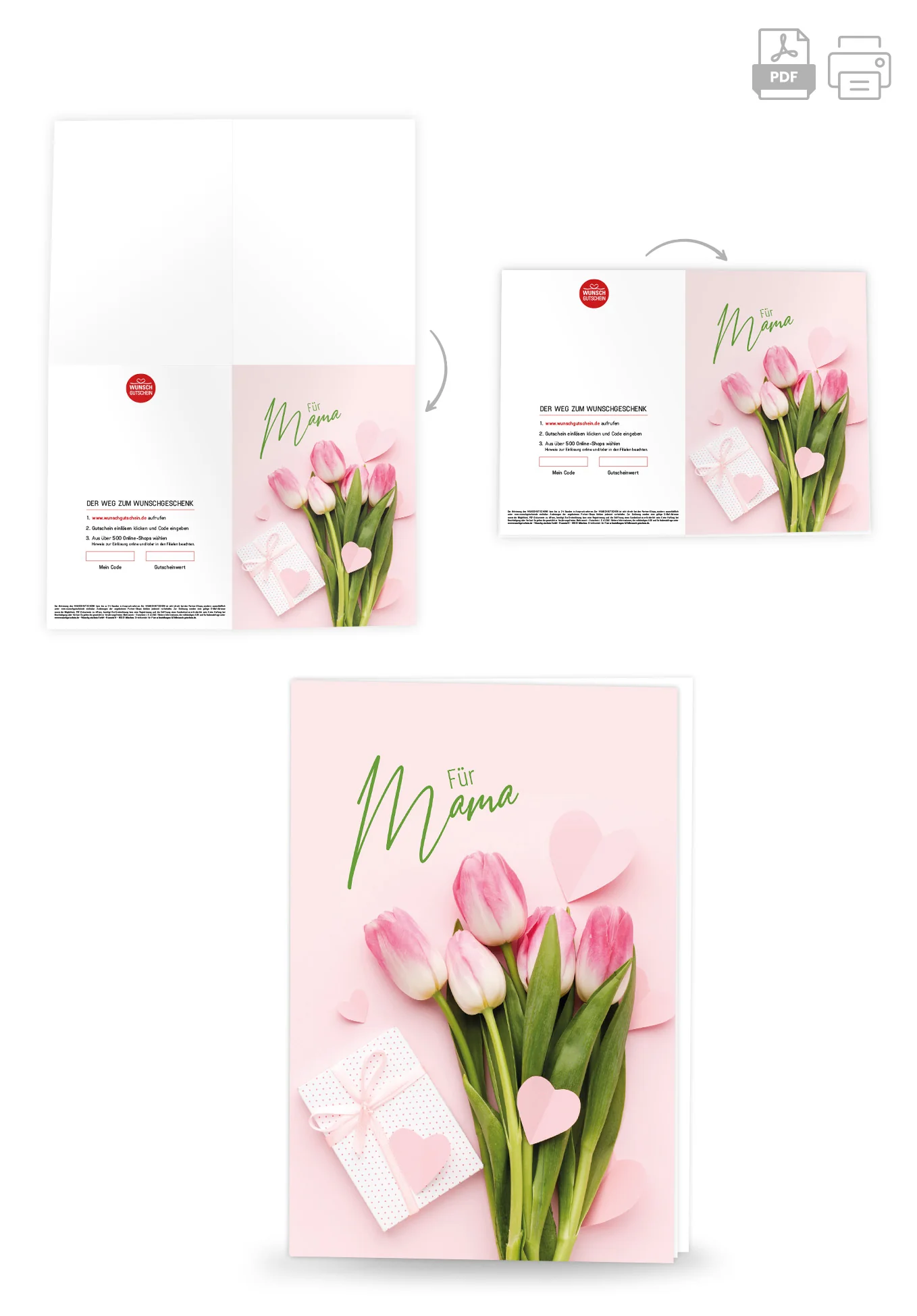 Für Mama - Herzen Tulpen - Image 4