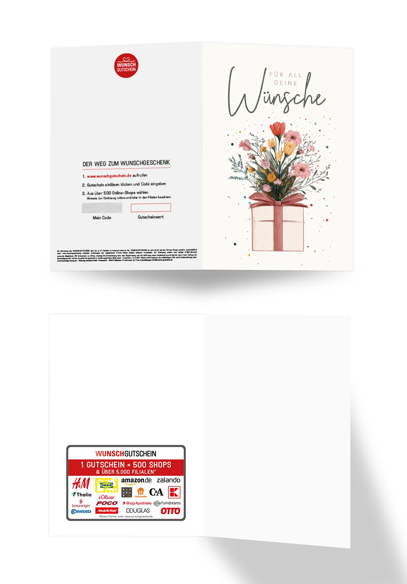 Für all deine Wünsche - Geschenk mit Blumen PDF - Image 3
