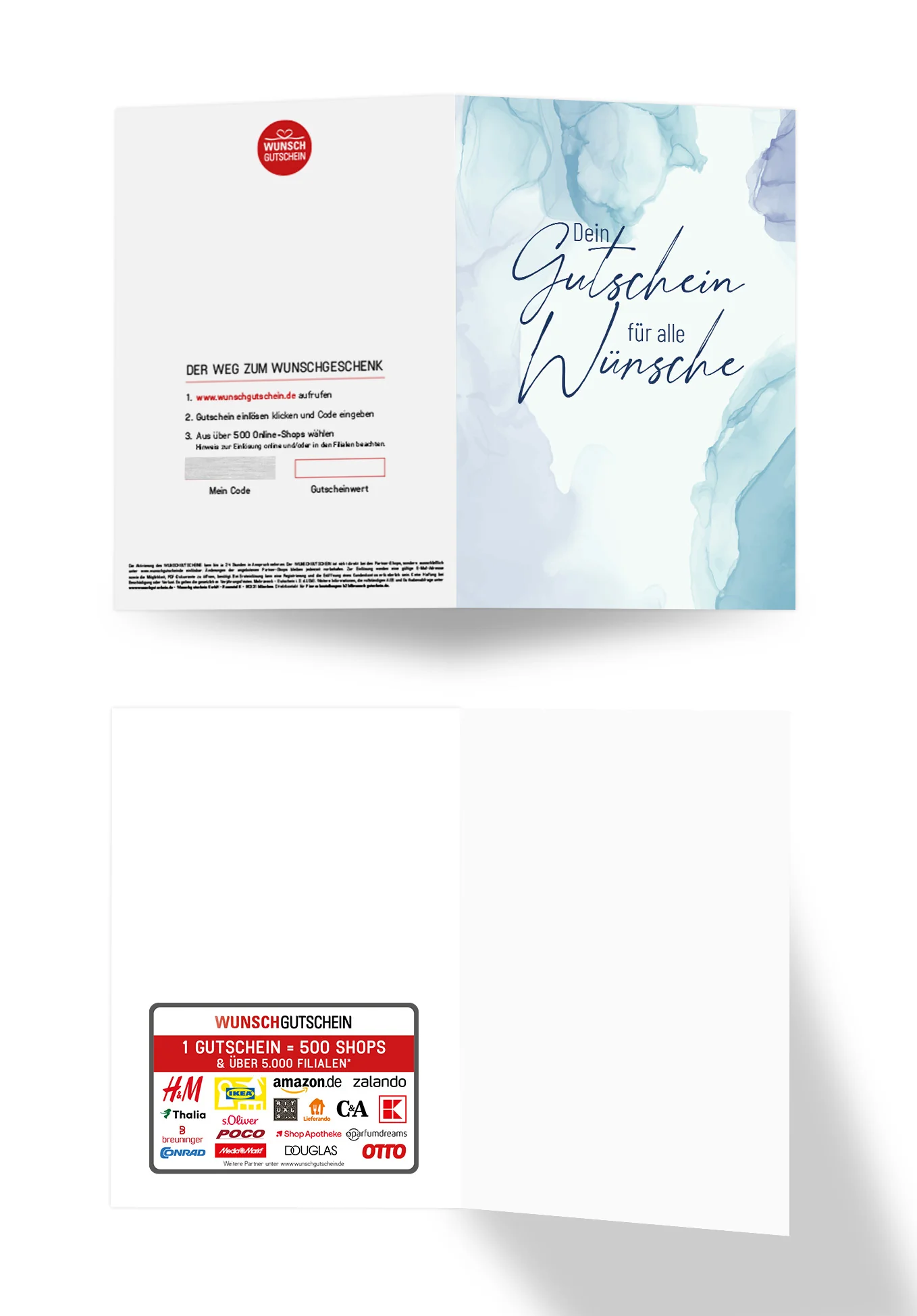 Für alle Wünsche - Aquarell Blau - Image 3