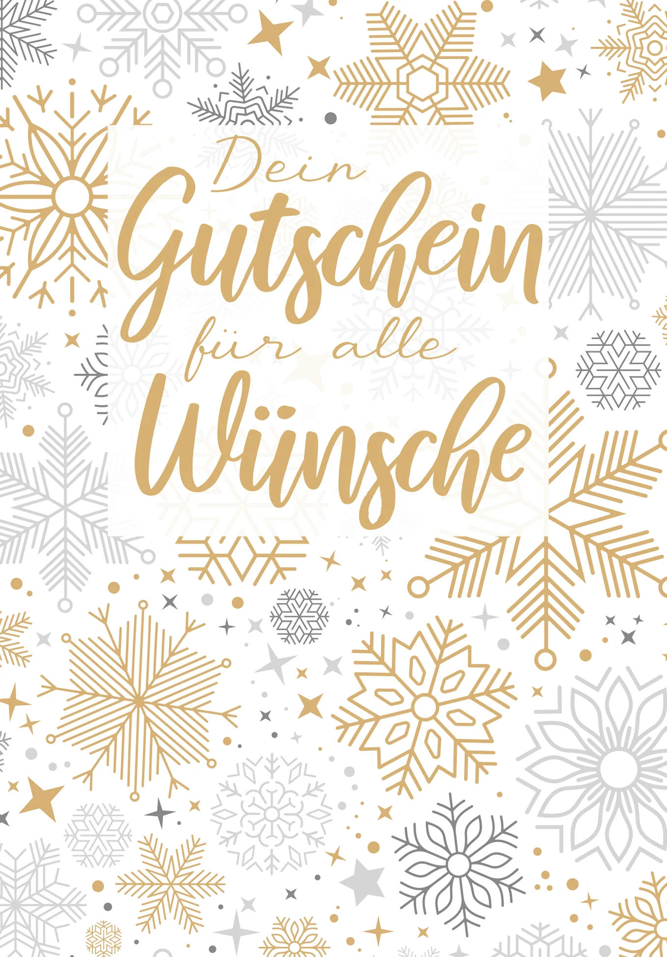 Für alle Wünsche - Schneeflocken Gold - Image 2