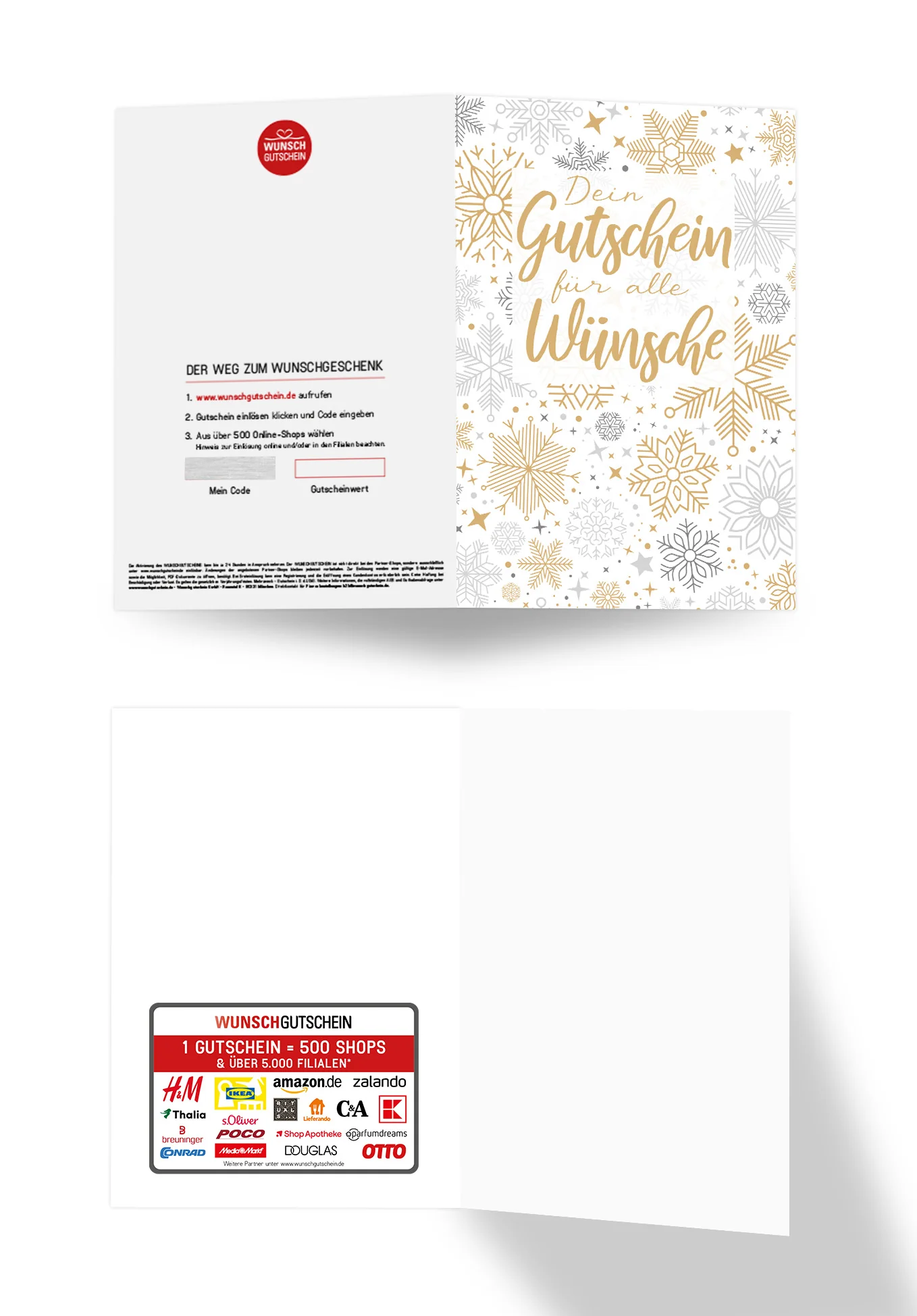Für alle Wünsche - Schneeflocken Gold - Image 3