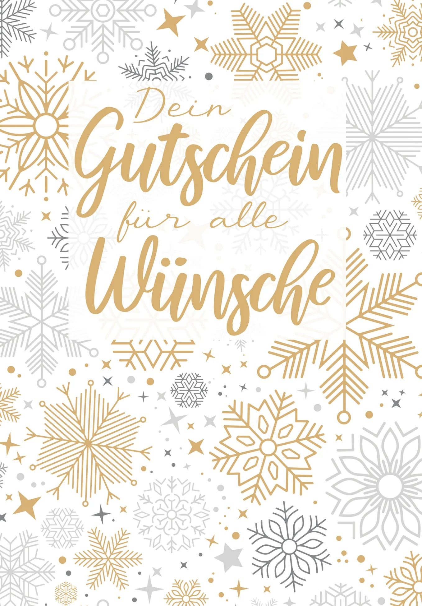Für alle Wünsche - Schneeflocken Gold PDF - Image 2