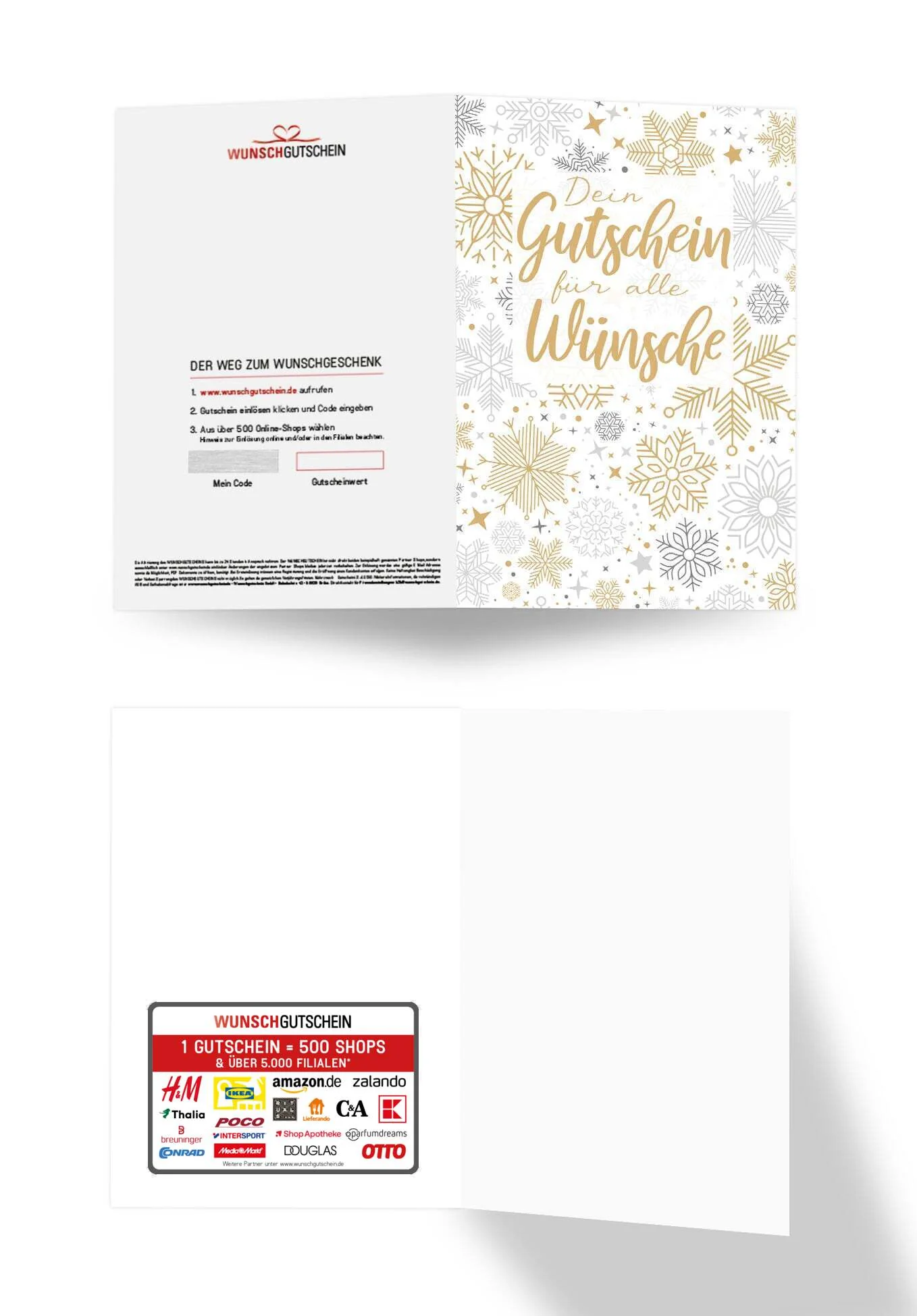Für alle Wünsche - Schneeflocken Gold PDF - Image 3