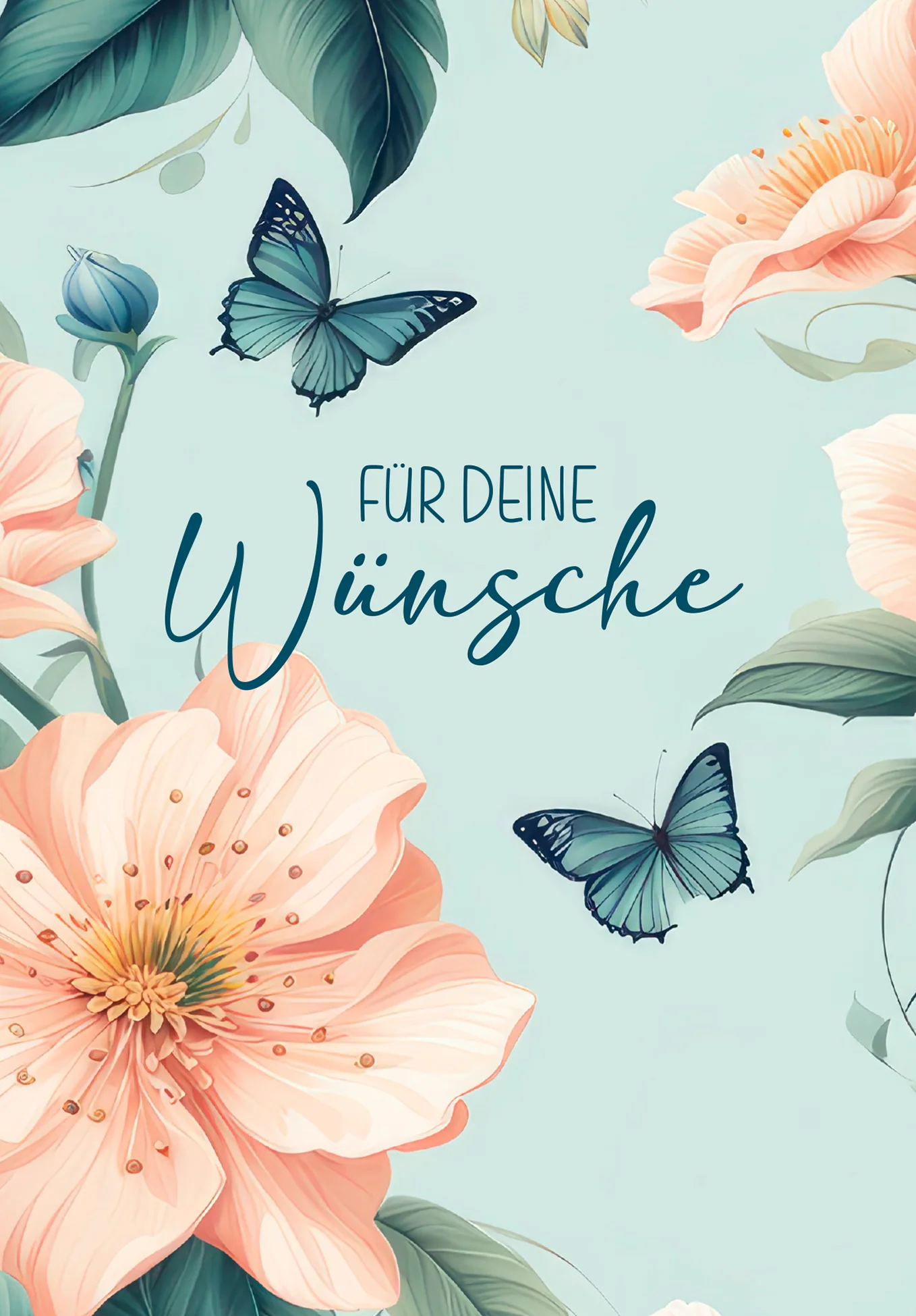 Für deine Wünsche - Blume Schmetterling - Image 2