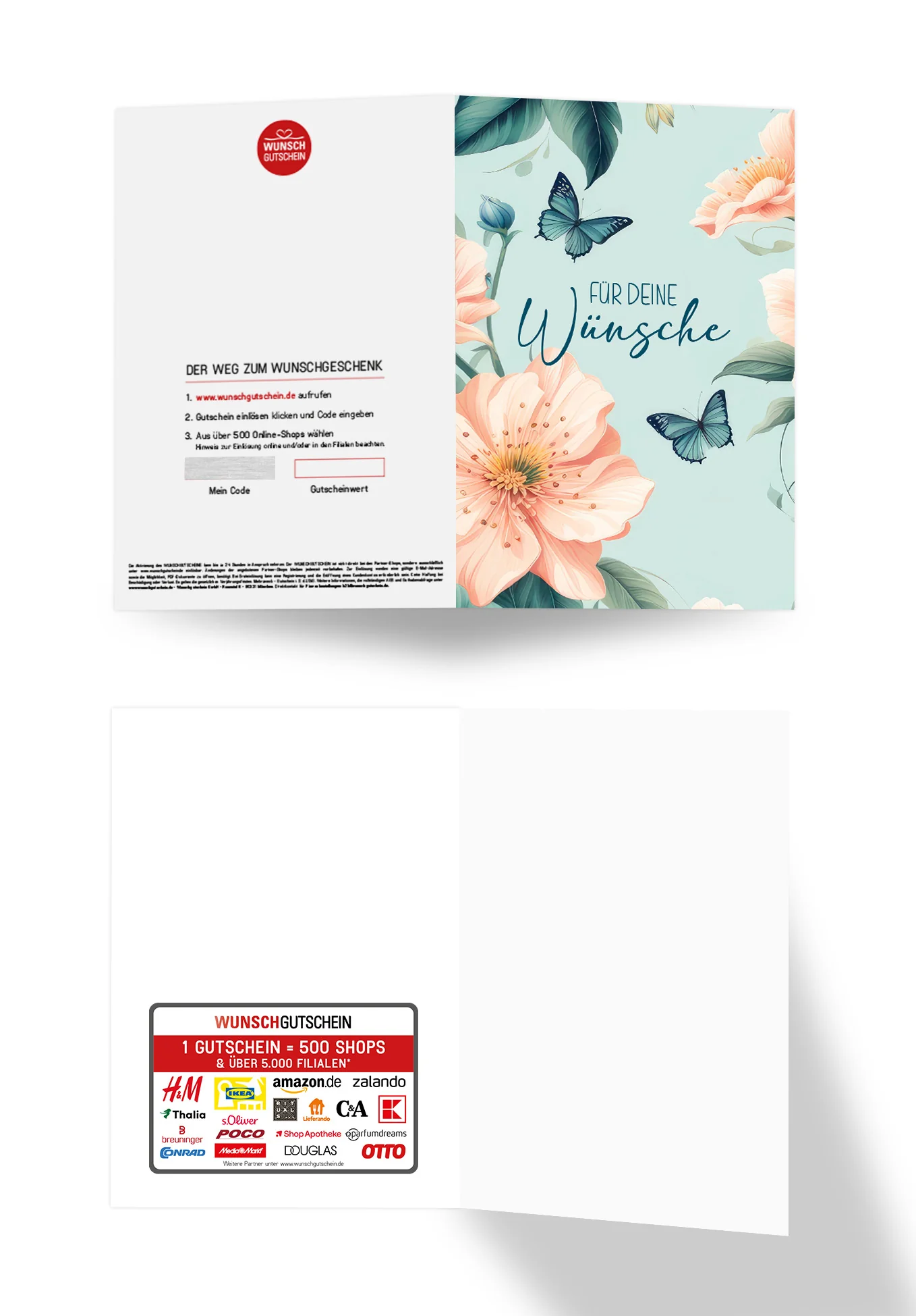 Für deine Wünsche - Blume Schmetterling - Image 3