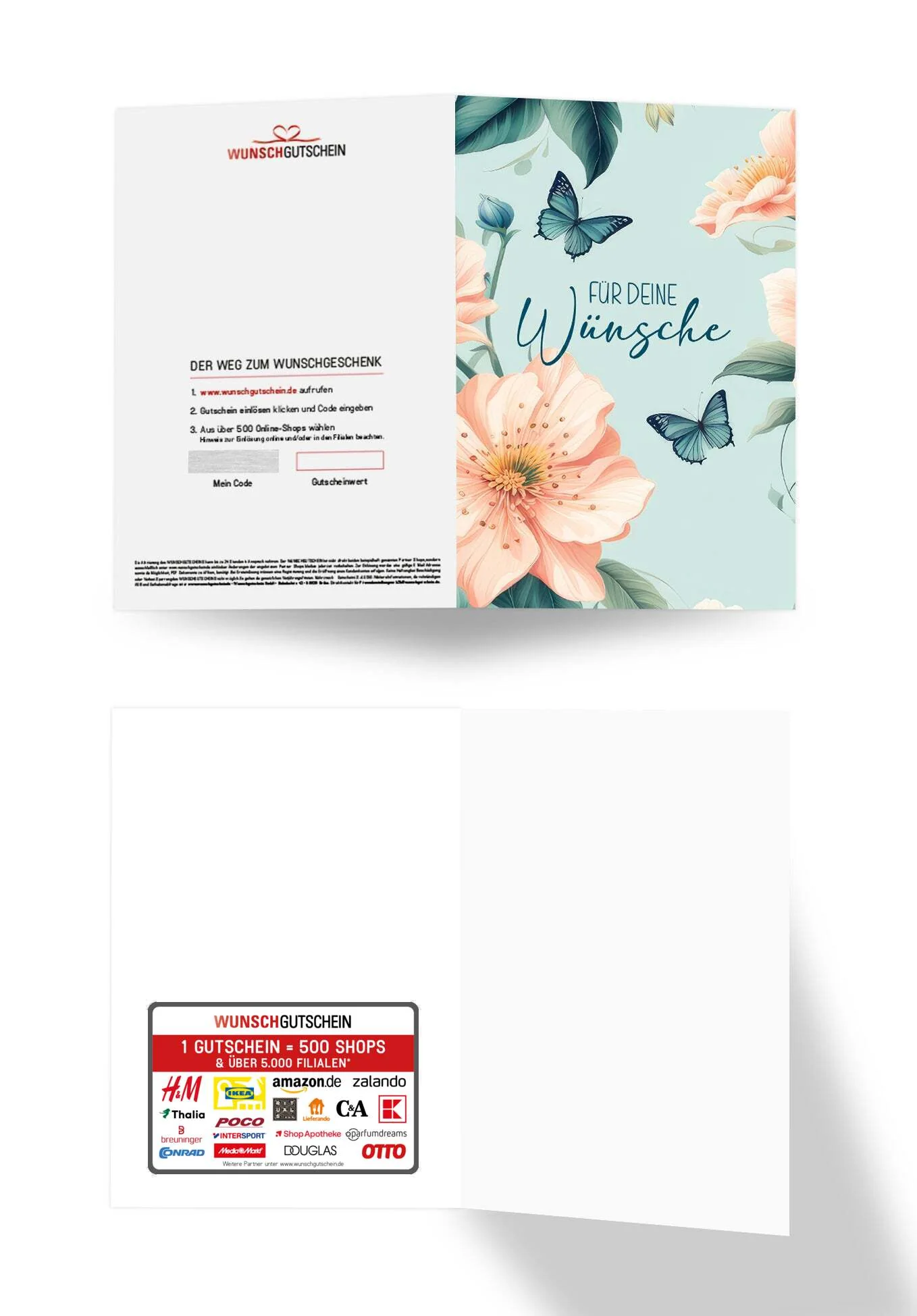 Für deine Wünsche - Blume Schmetterling PDF - Image 3