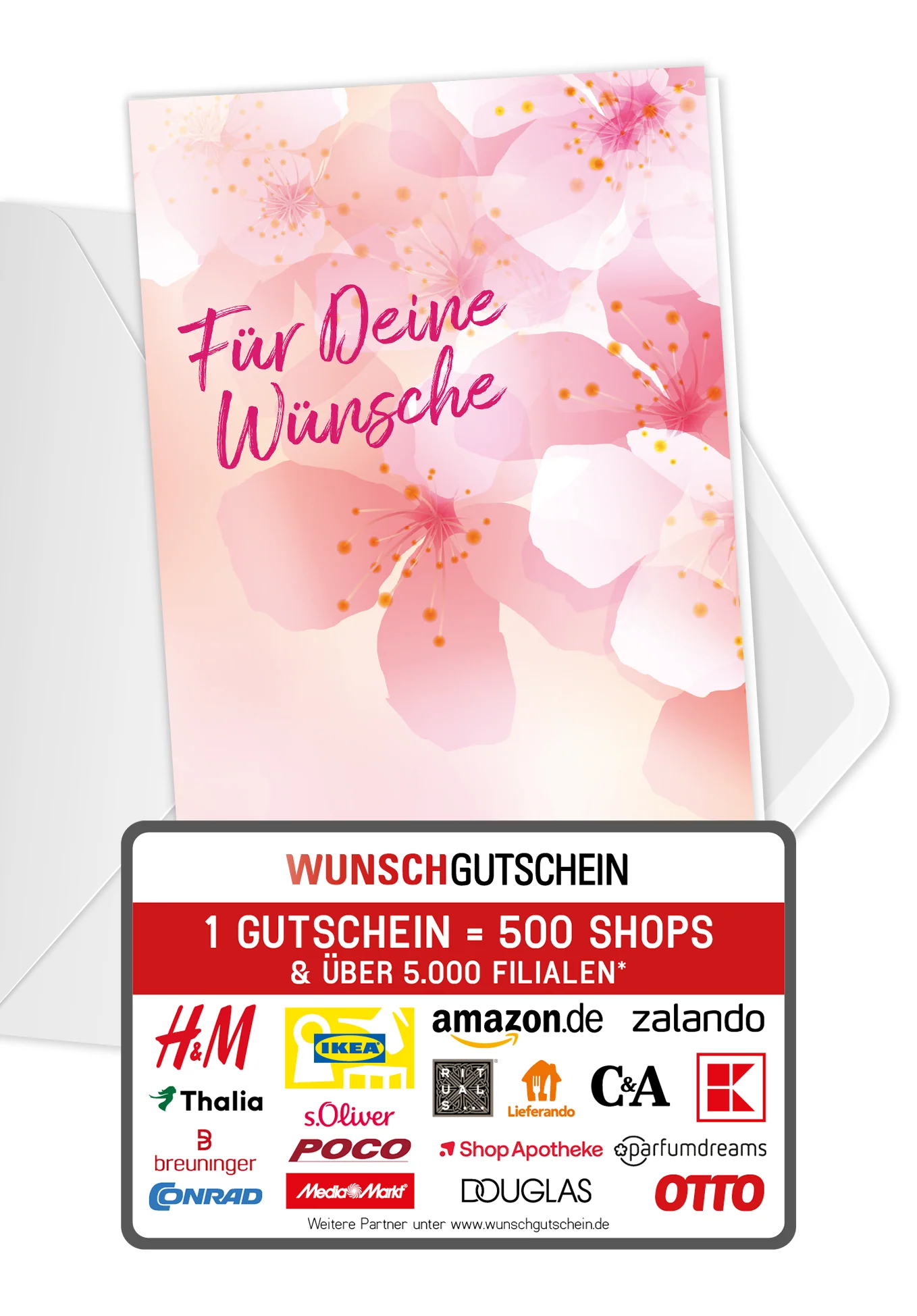 Für deine Wünsche - Blumen Rosa
