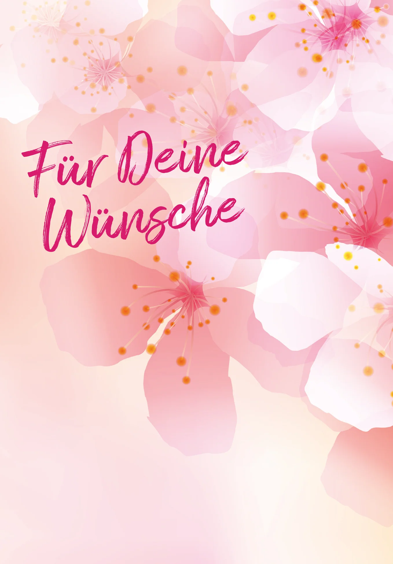 Für deine Wünsche - Blumen Rosa - Image 2