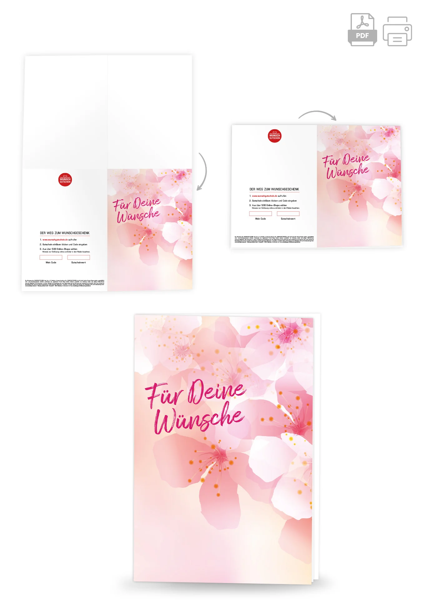 Für deine Wünsche - Blumen Rosa - Image 4