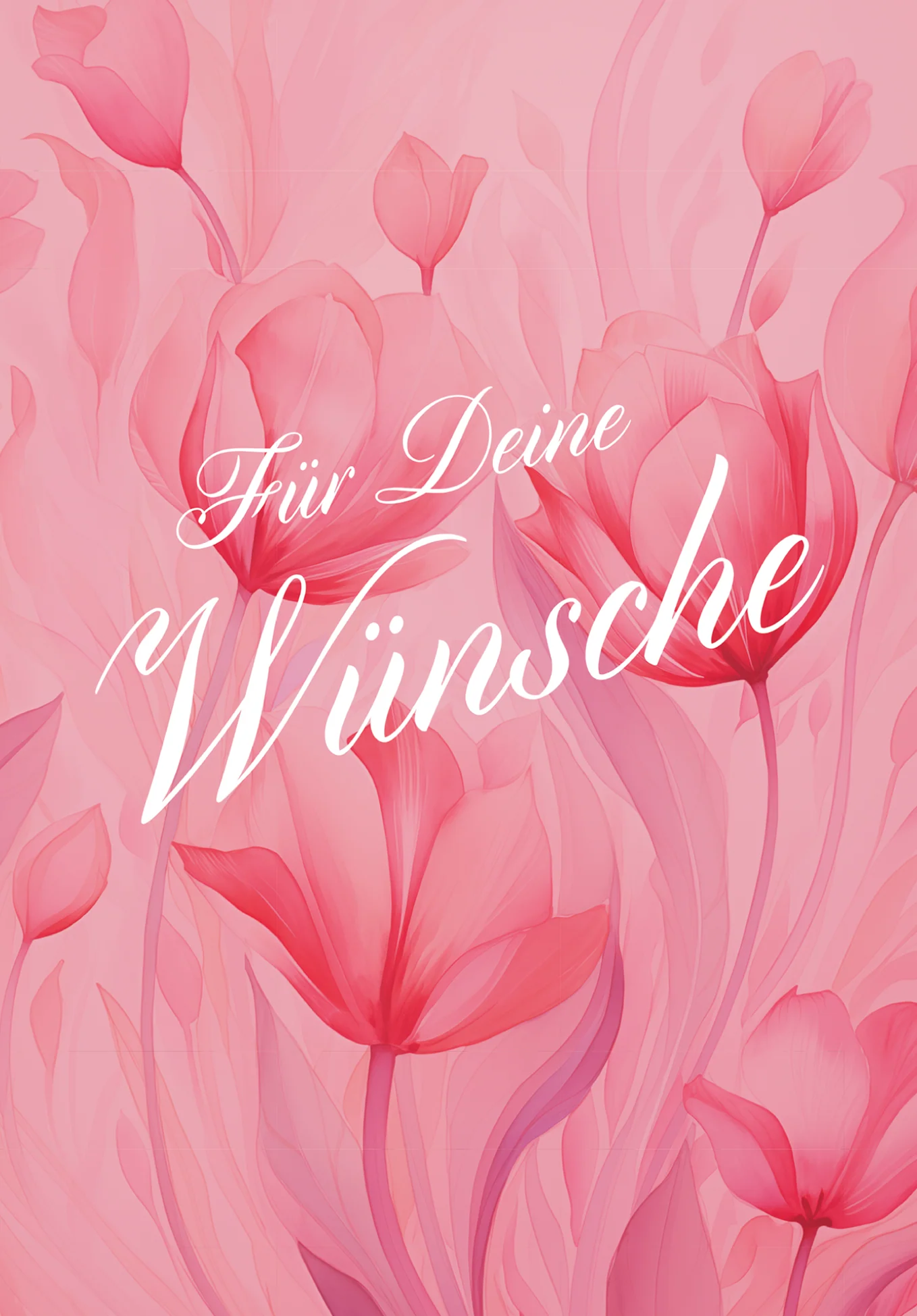Für deine Wünsche - Pink Blumen PDF - Image 2