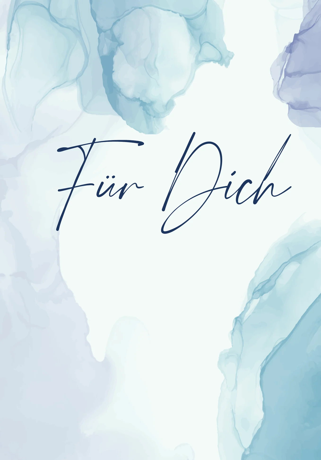 Für Dich - Aquarell Blau - Image 2