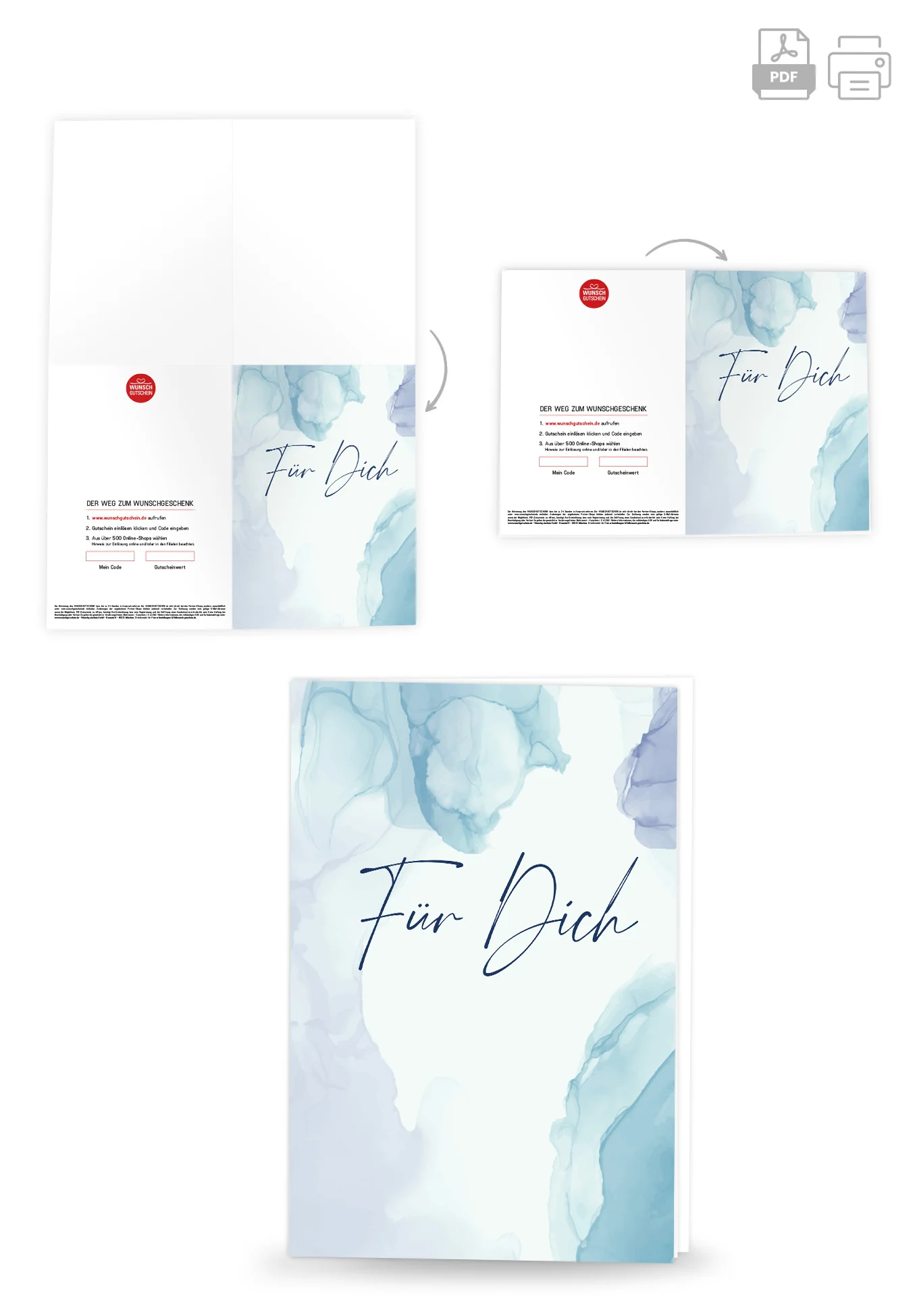 Für Dich - Aquarell Blau PDF - Image 4