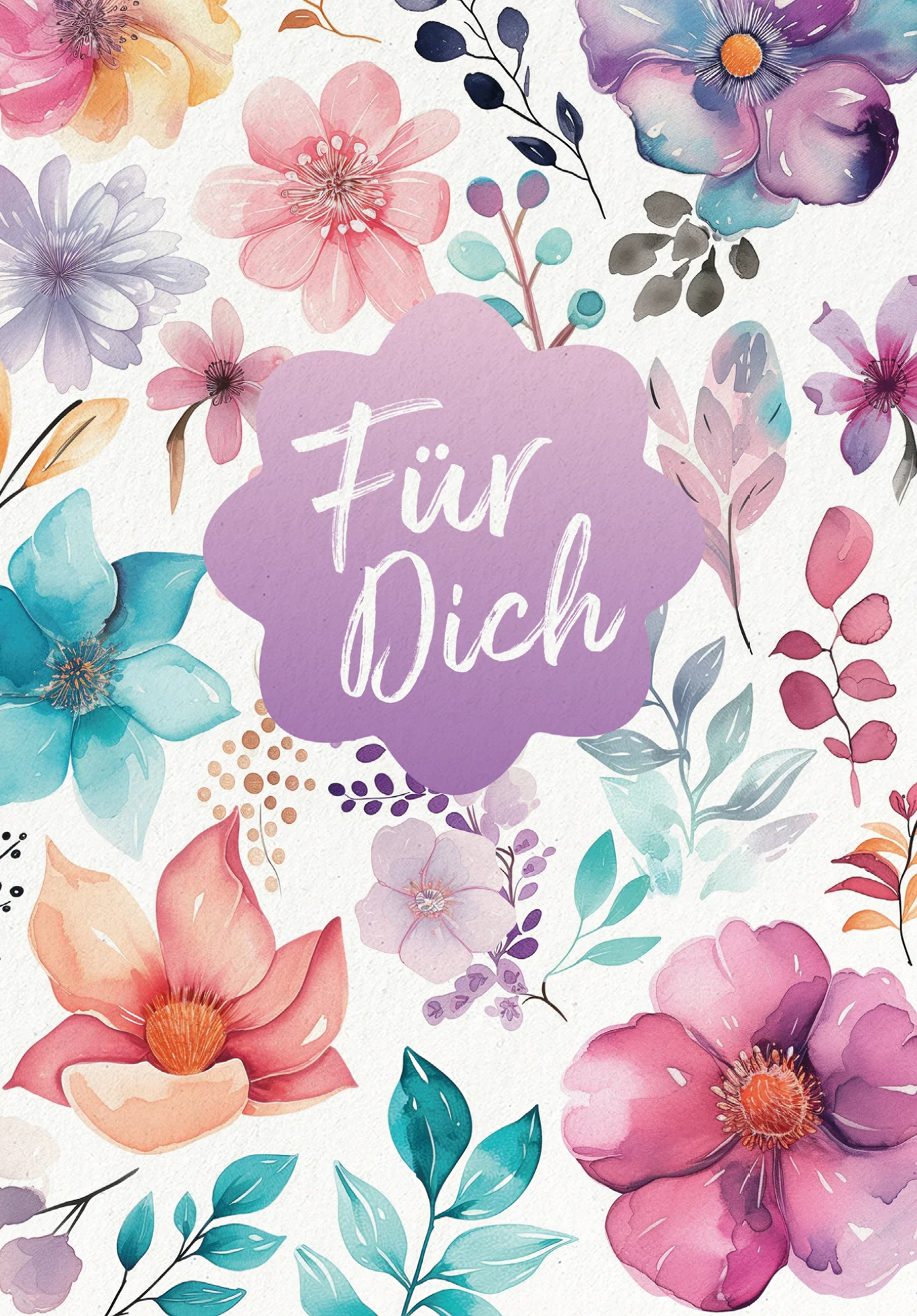Für Dich - Blumen Aquarell PDF - Image 2