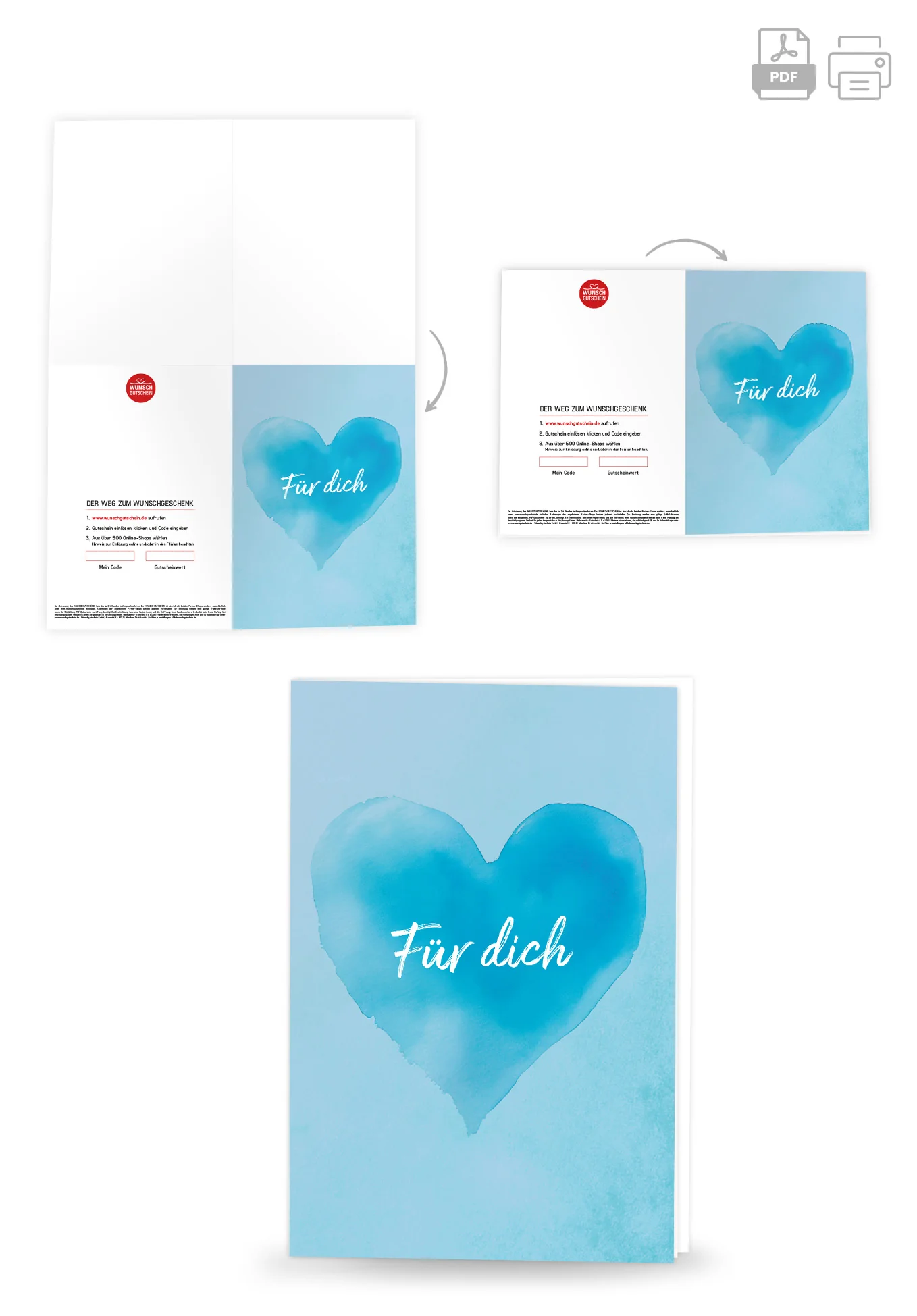 Für dich - Herz Blau - Image 4
