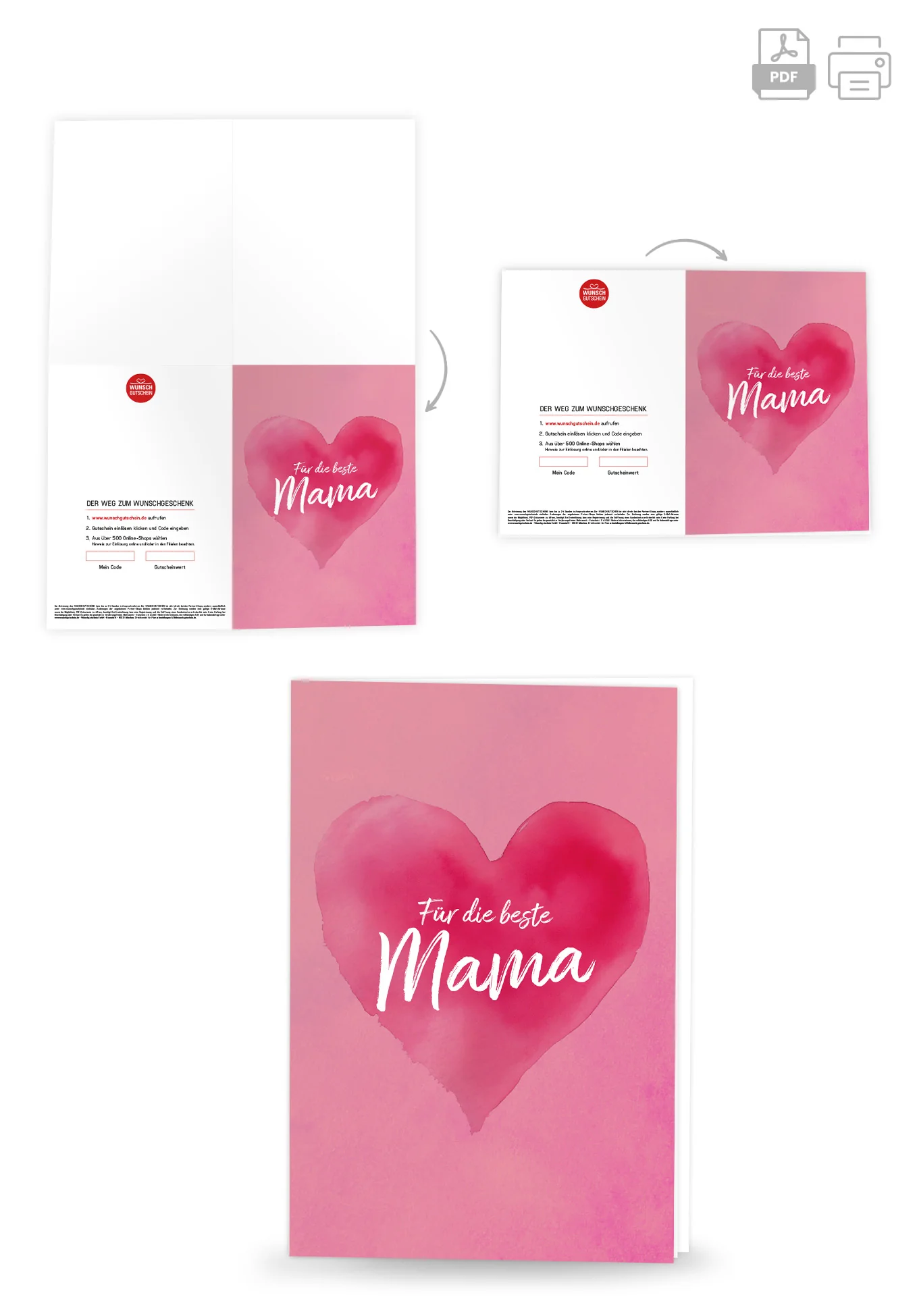 Für die beste Mama - Herz Pink - Image 4