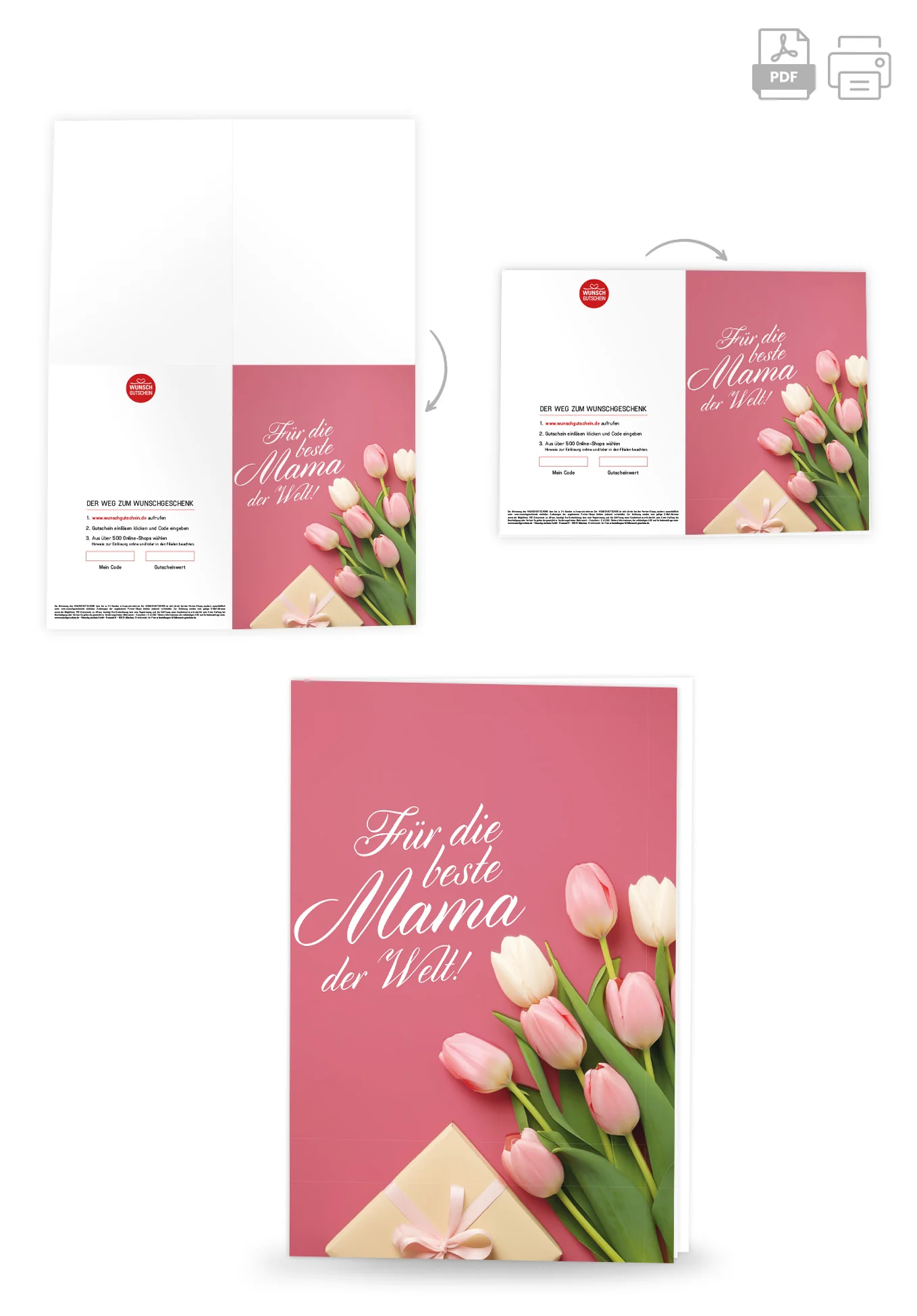 Für die beste Mama - Tulpen Geschenk PDF - Image 4