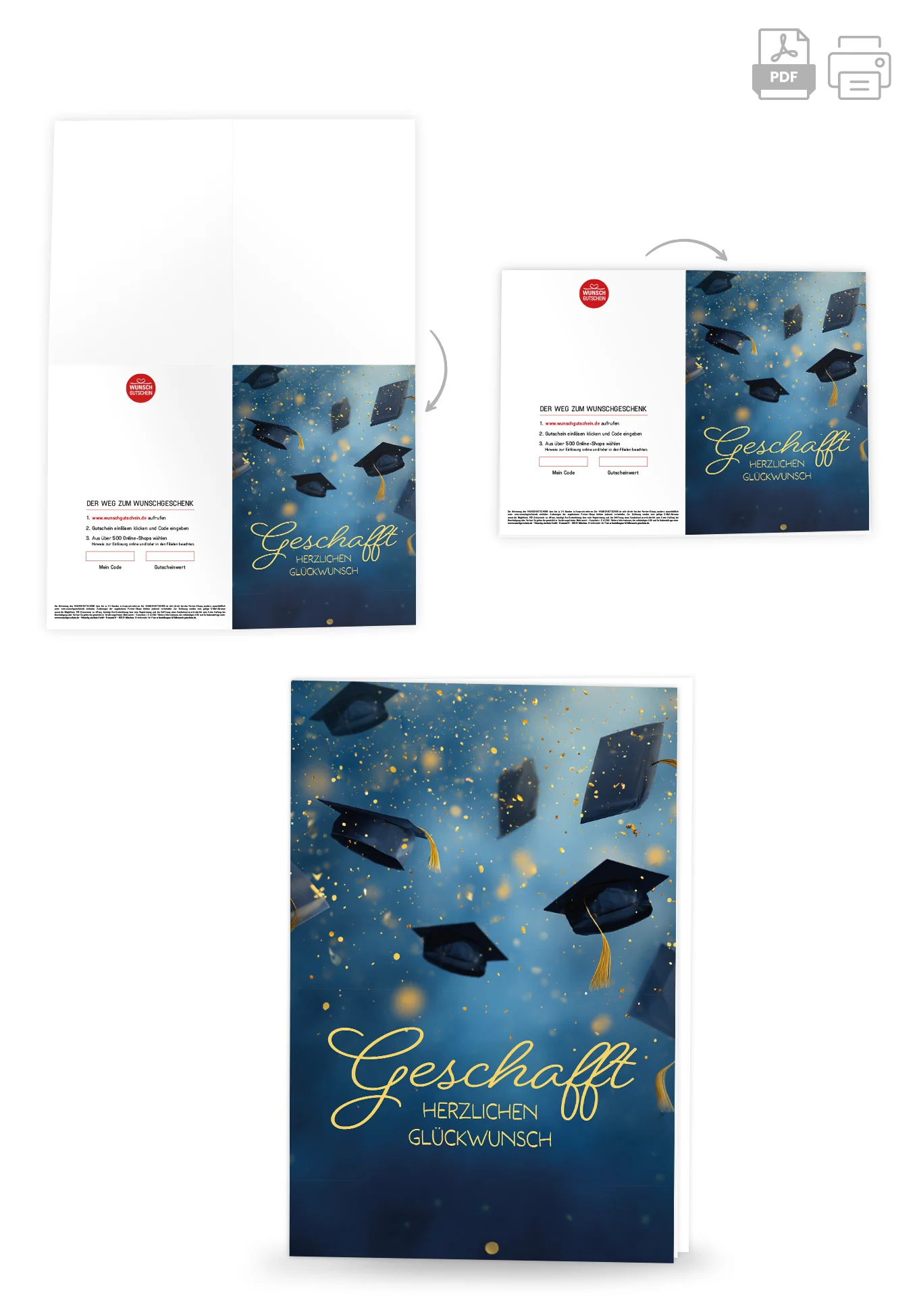 Geschafft - Hüte Blau Gold - Image 4