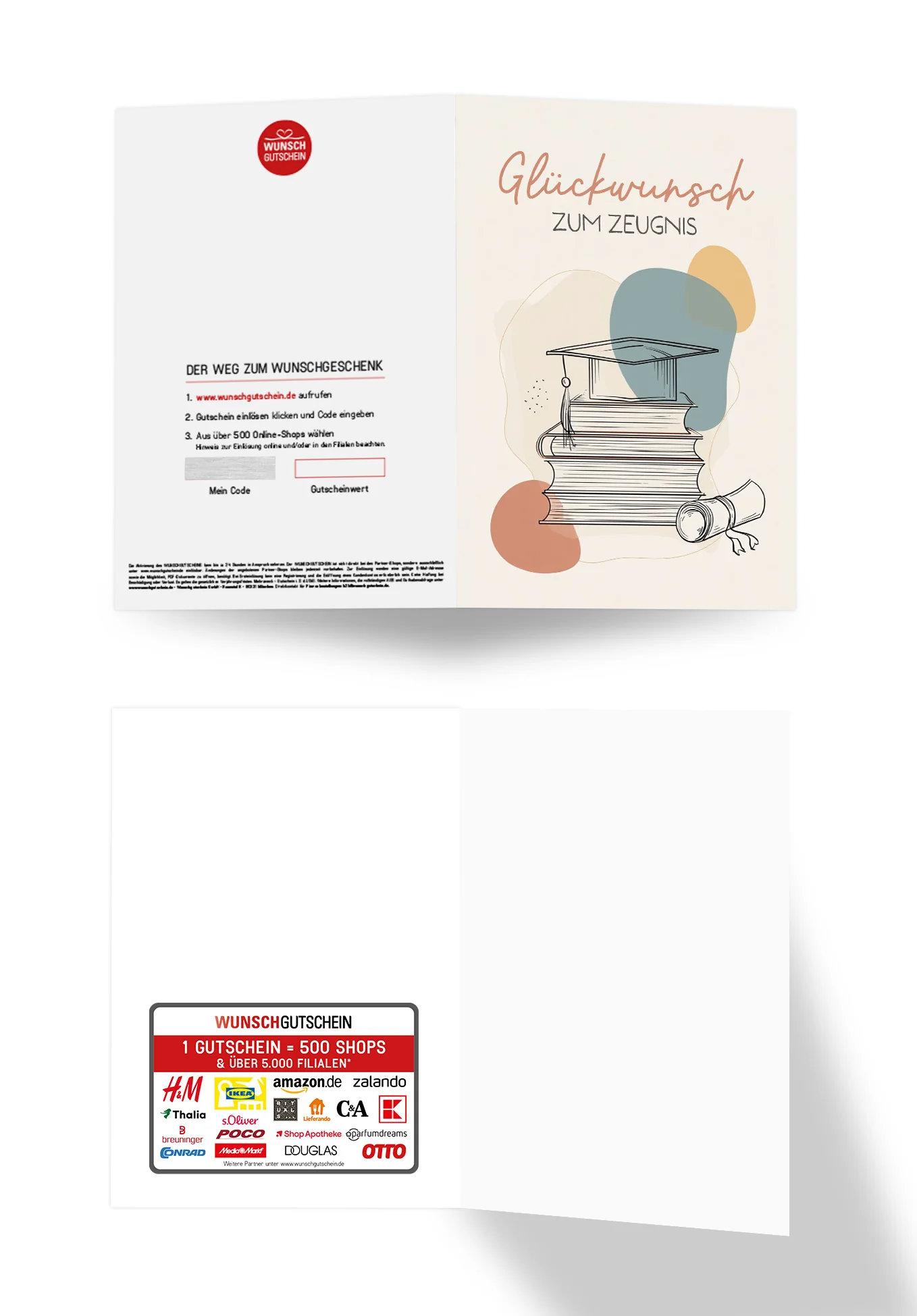Glückwunsch Zeugnis - Bücher und Hut PDF - Image 3