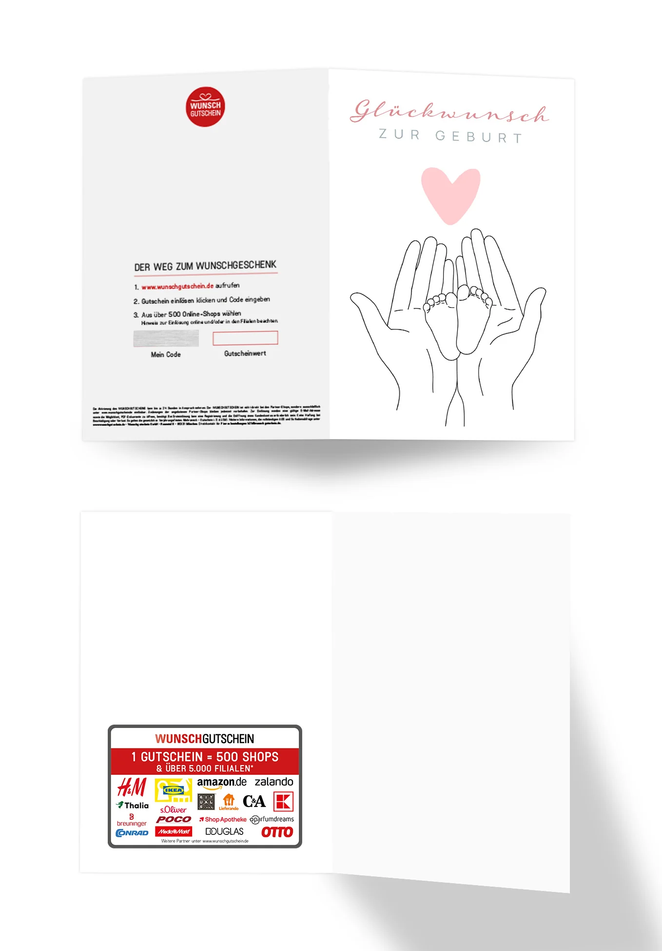 Glückwunsch zur Geburt - Babyfüße PDF - Image 3